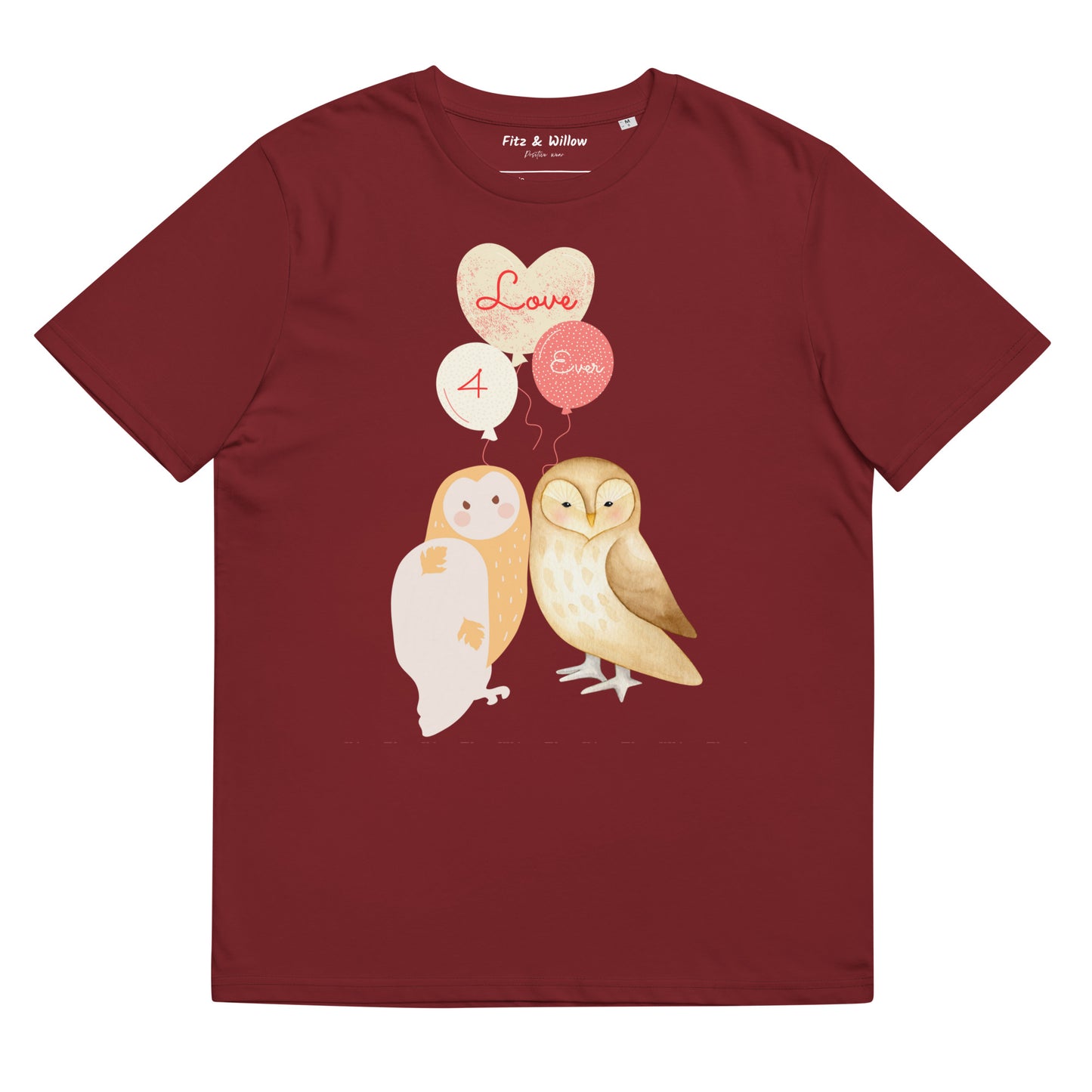 Unisex organic t-shirt, Love 4 ever - Fitz & Willow