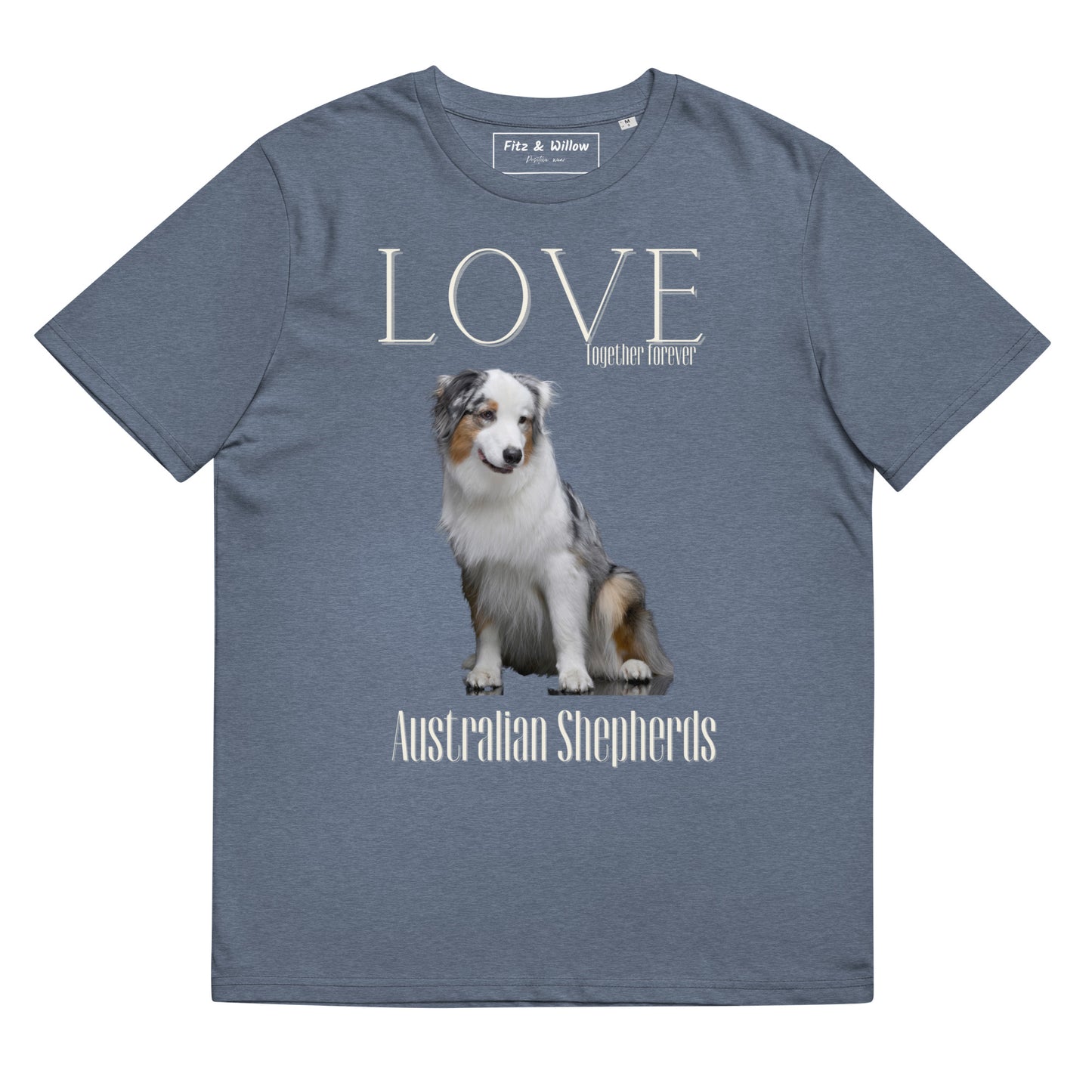 Australian Shepherd lovers organic t-shirt - Fitz & Willow