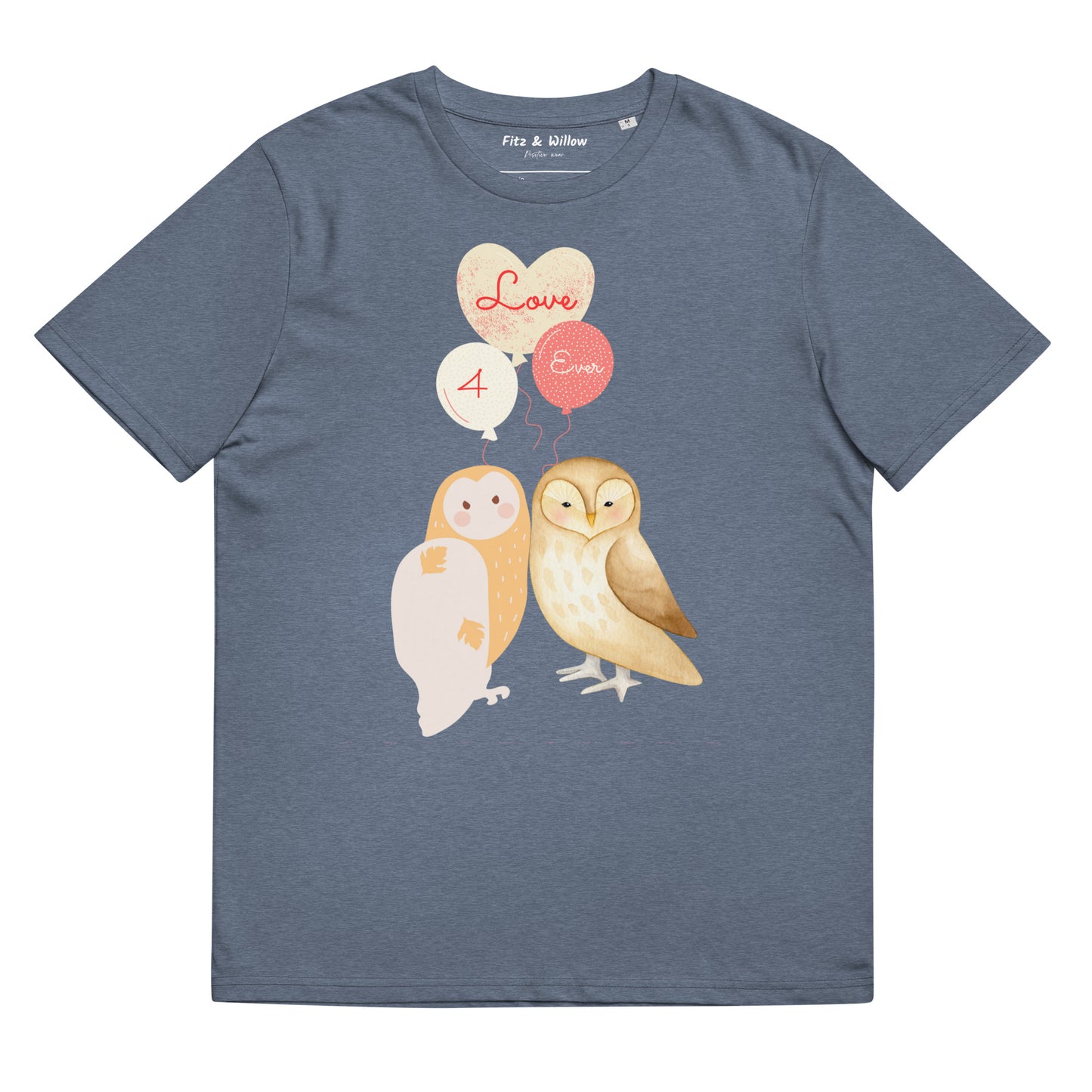 Unisex organic t-shirt, Love 4 ever - Fitz & Willow