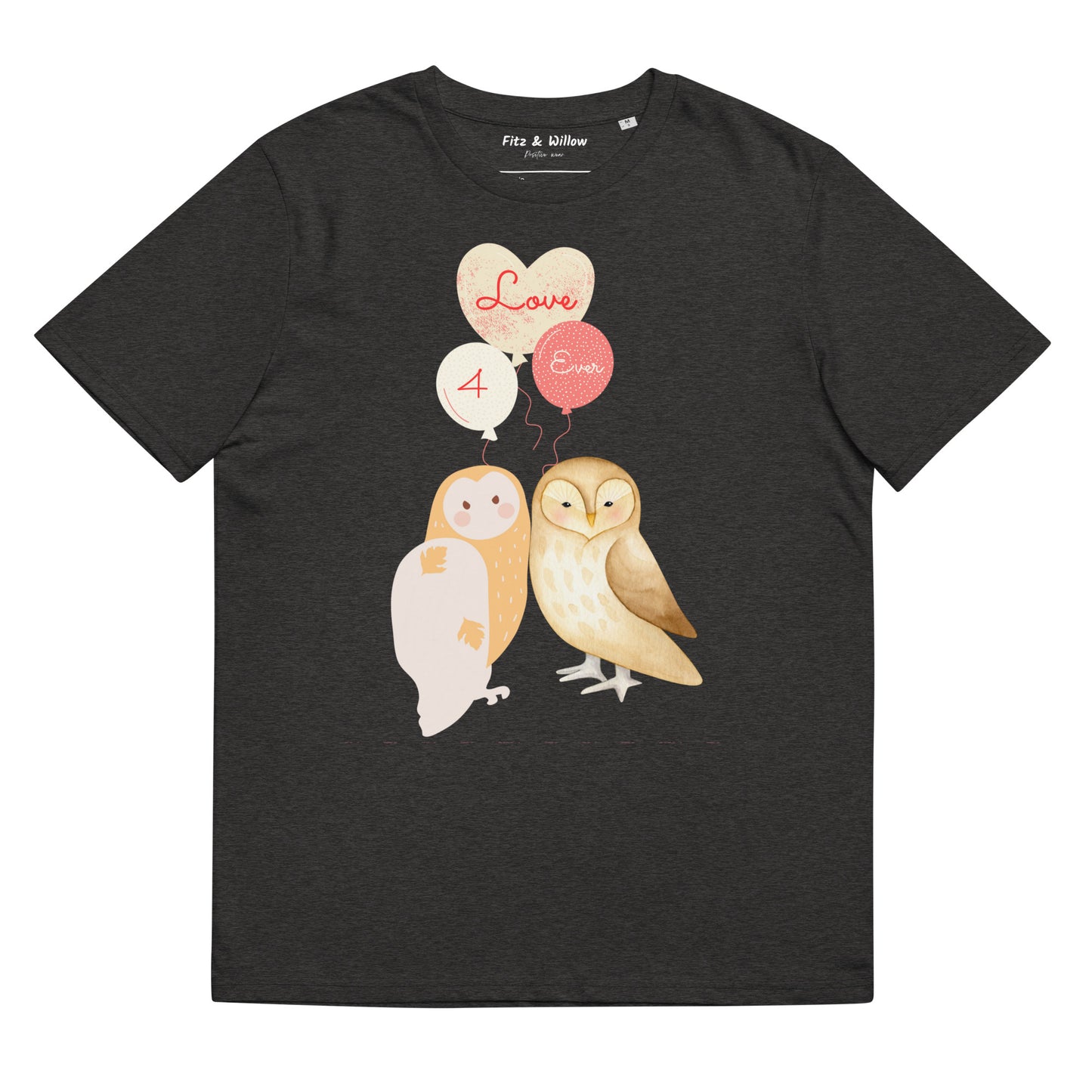 Unisex organic t-shirt, Love 4 ever - Fitz & Willow
