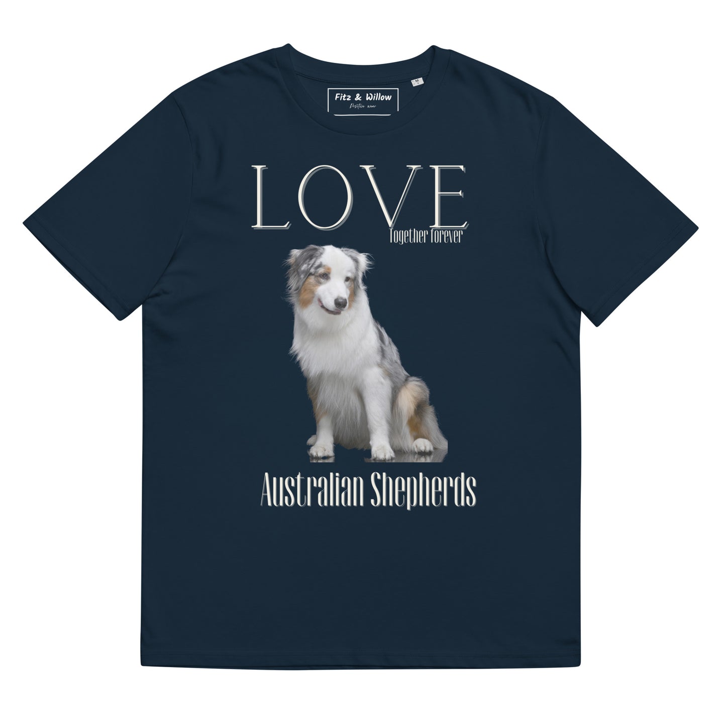 Australian Shepherd lovers organic t-shirt - Fitz & Willow
