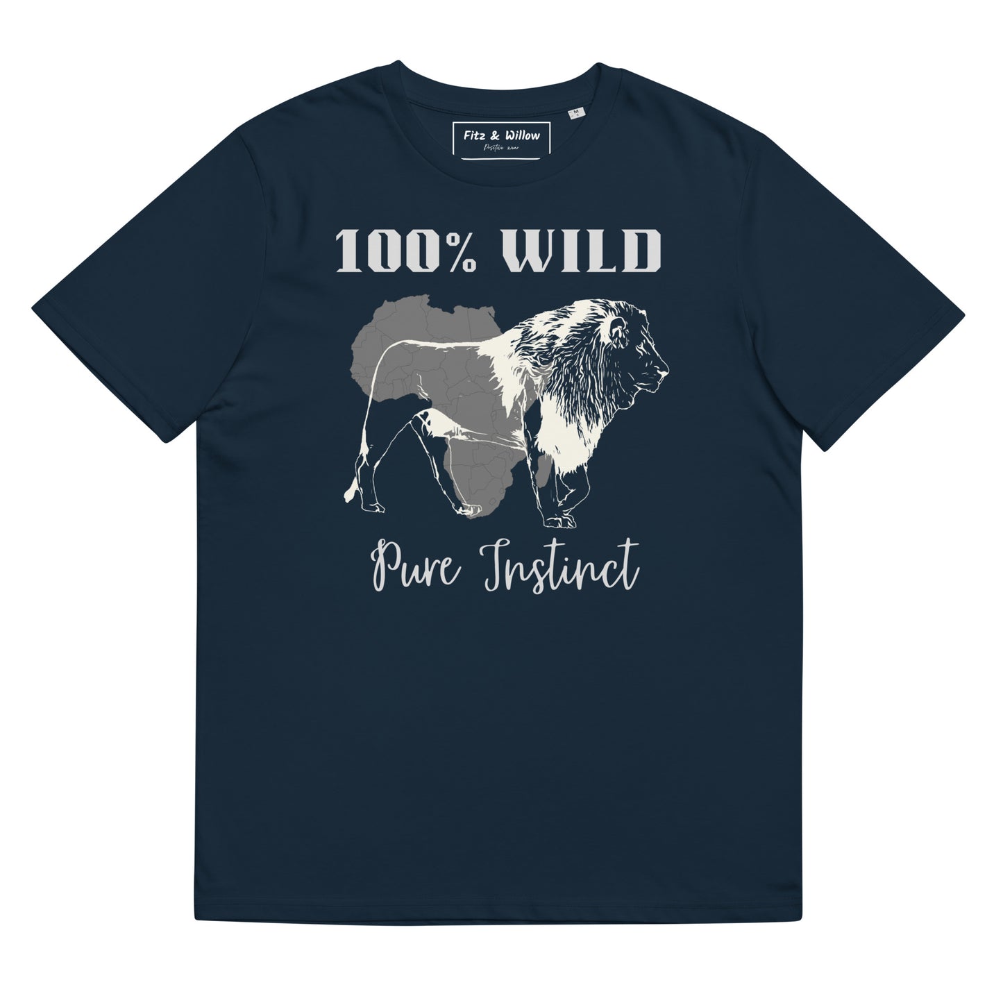 African Lion, Unisex sustainable t-shirt - Fitz & Willow
