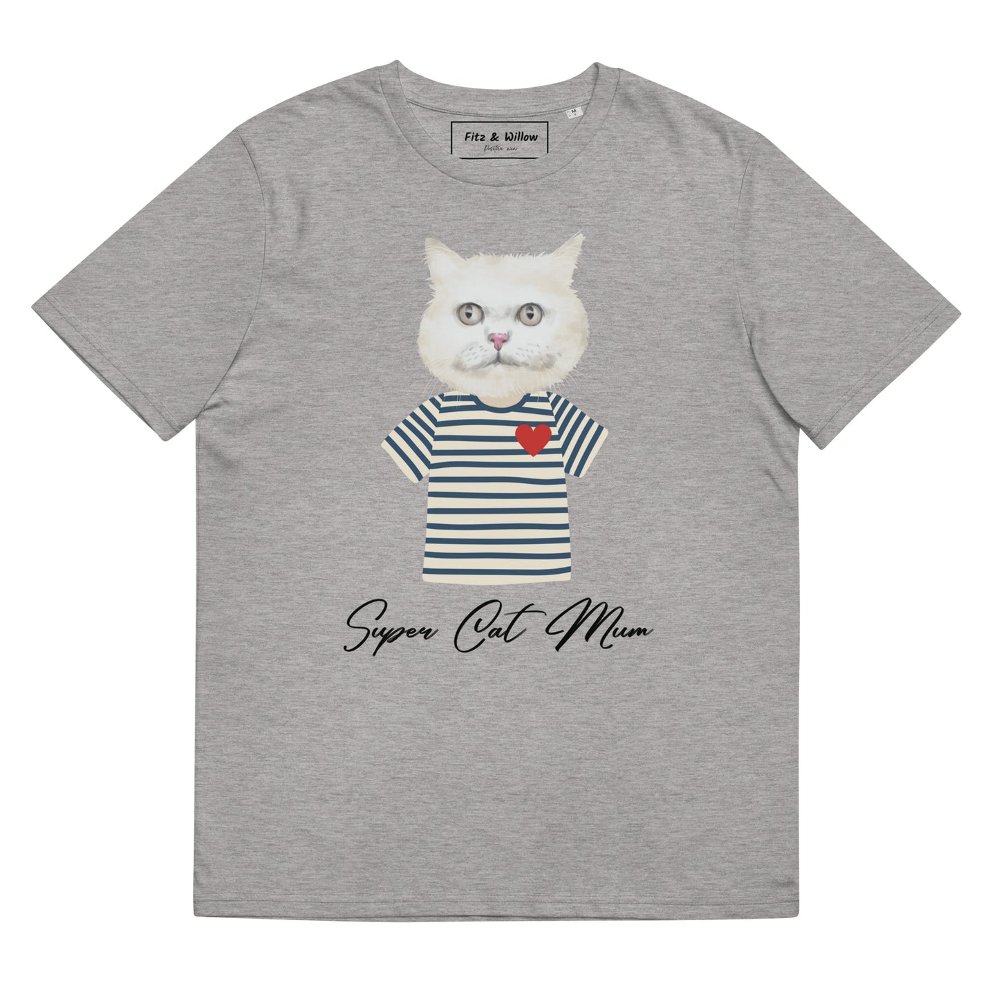 Super Cat Mum, organic cotton t-shirt - Fitz & Willow
