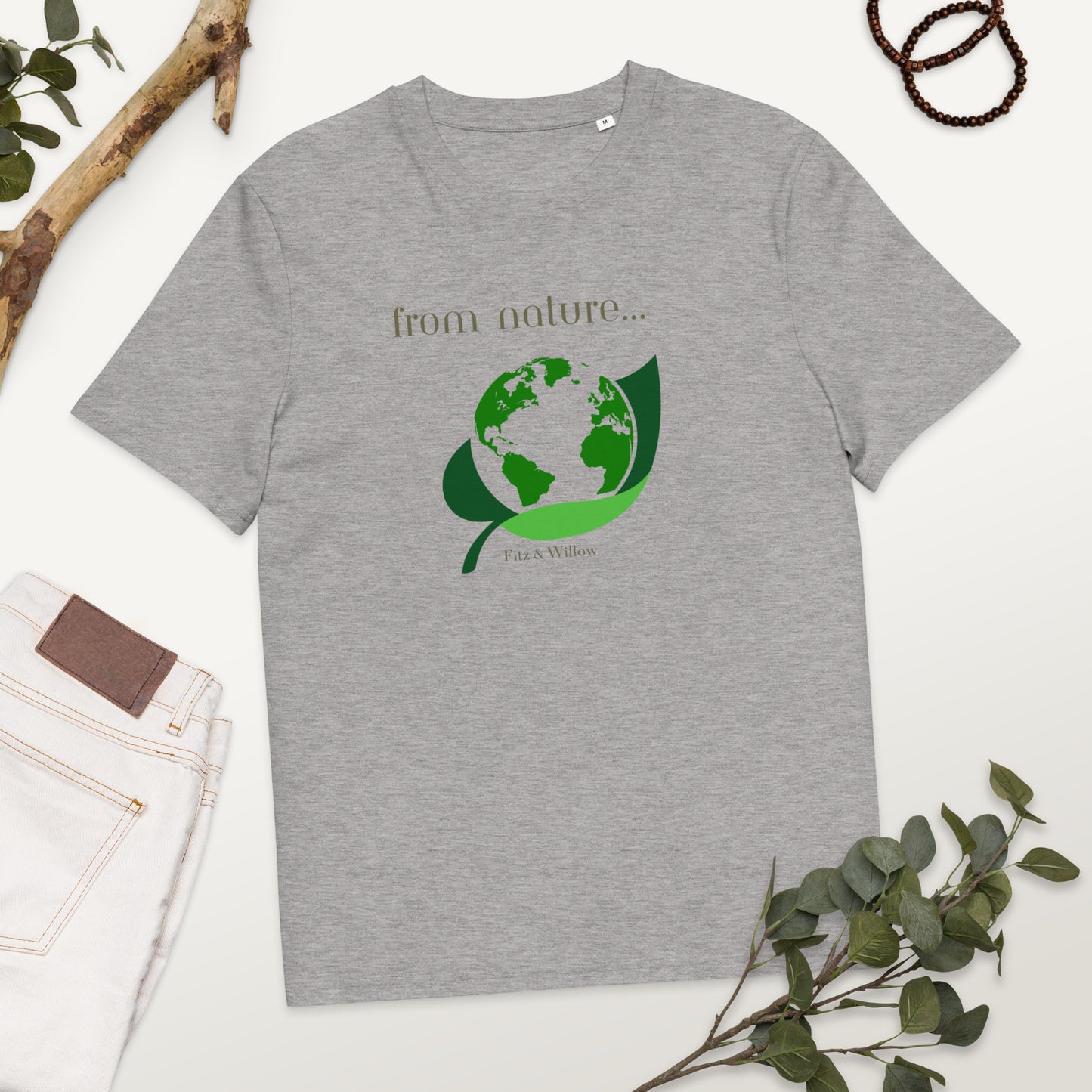 From nature…Unisex organic cotton t-shirt