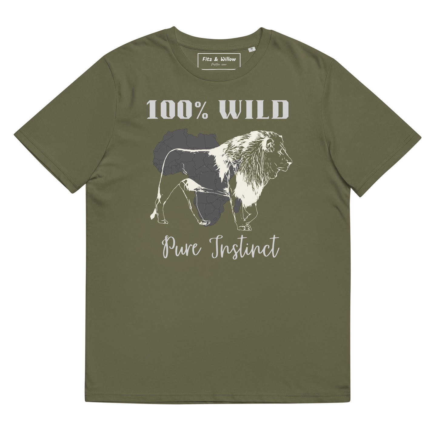 African Lion, Unisex sustainable t-shirt - Fitz & Willow