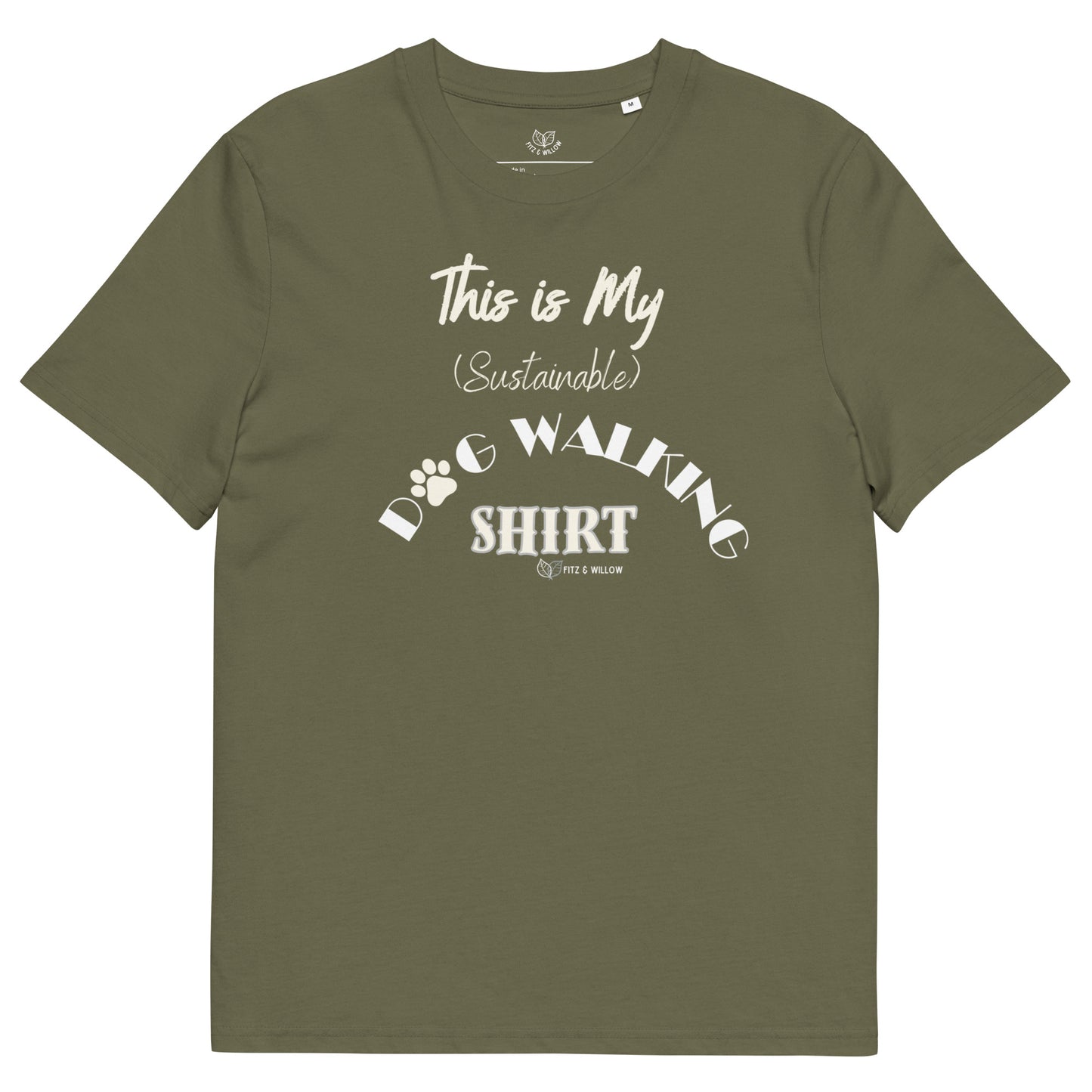 Dog Walking, Unisex organic cotton t-shirt - Fitz & Willow