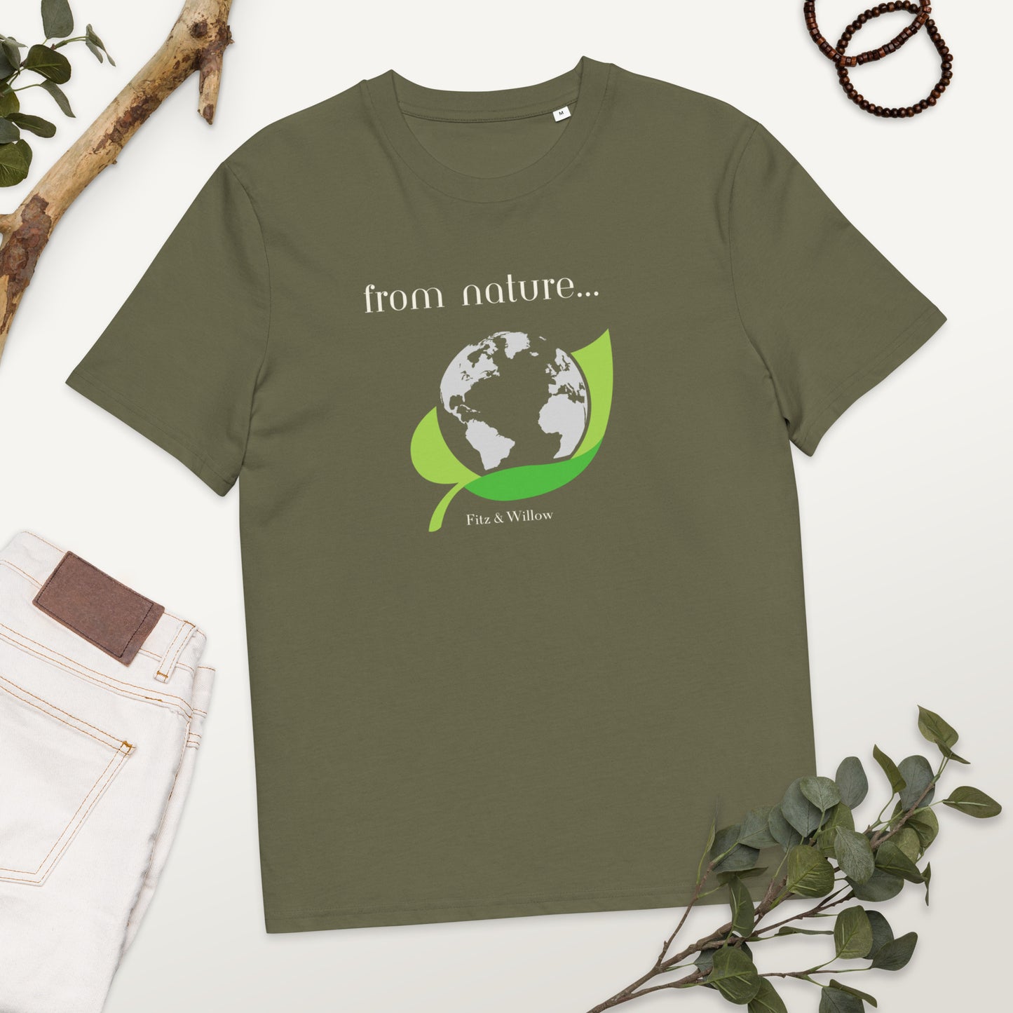 From nature…Unisex organic cotton t-shirt