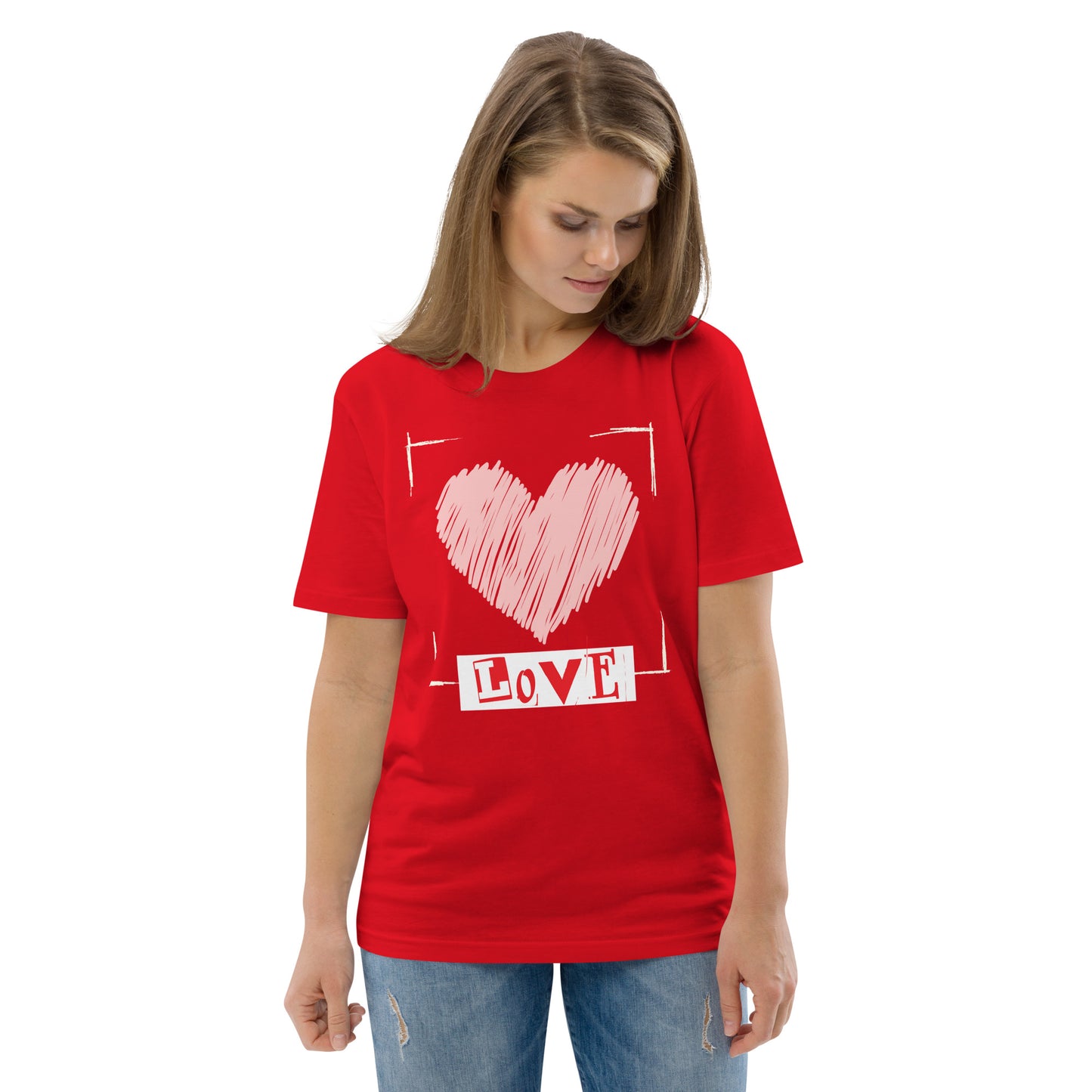 Unisex organic t-shirt Valentine Love - Fitz & Willow