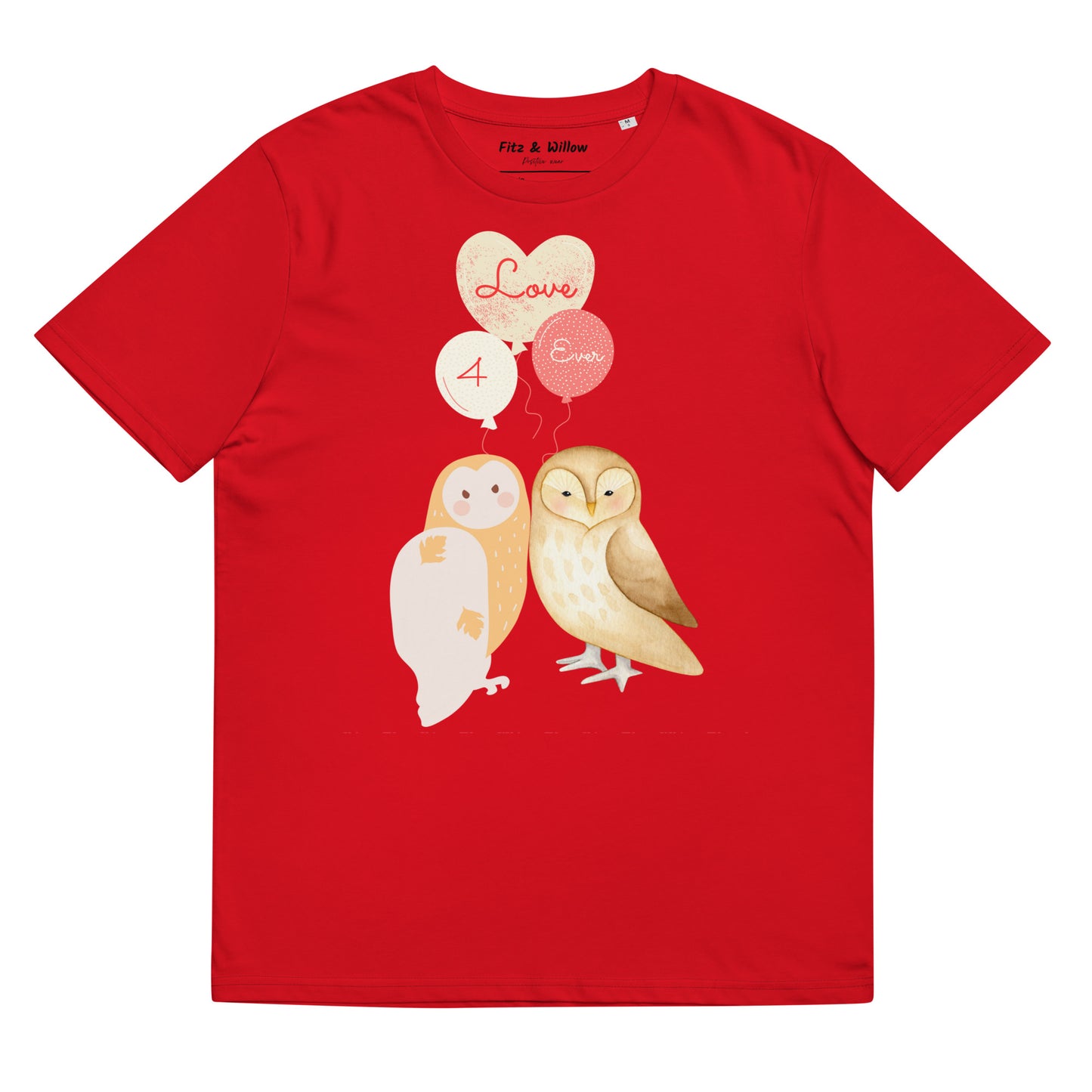 Unisex organic t-shirt, Love 4 ever - Fitz & Willow