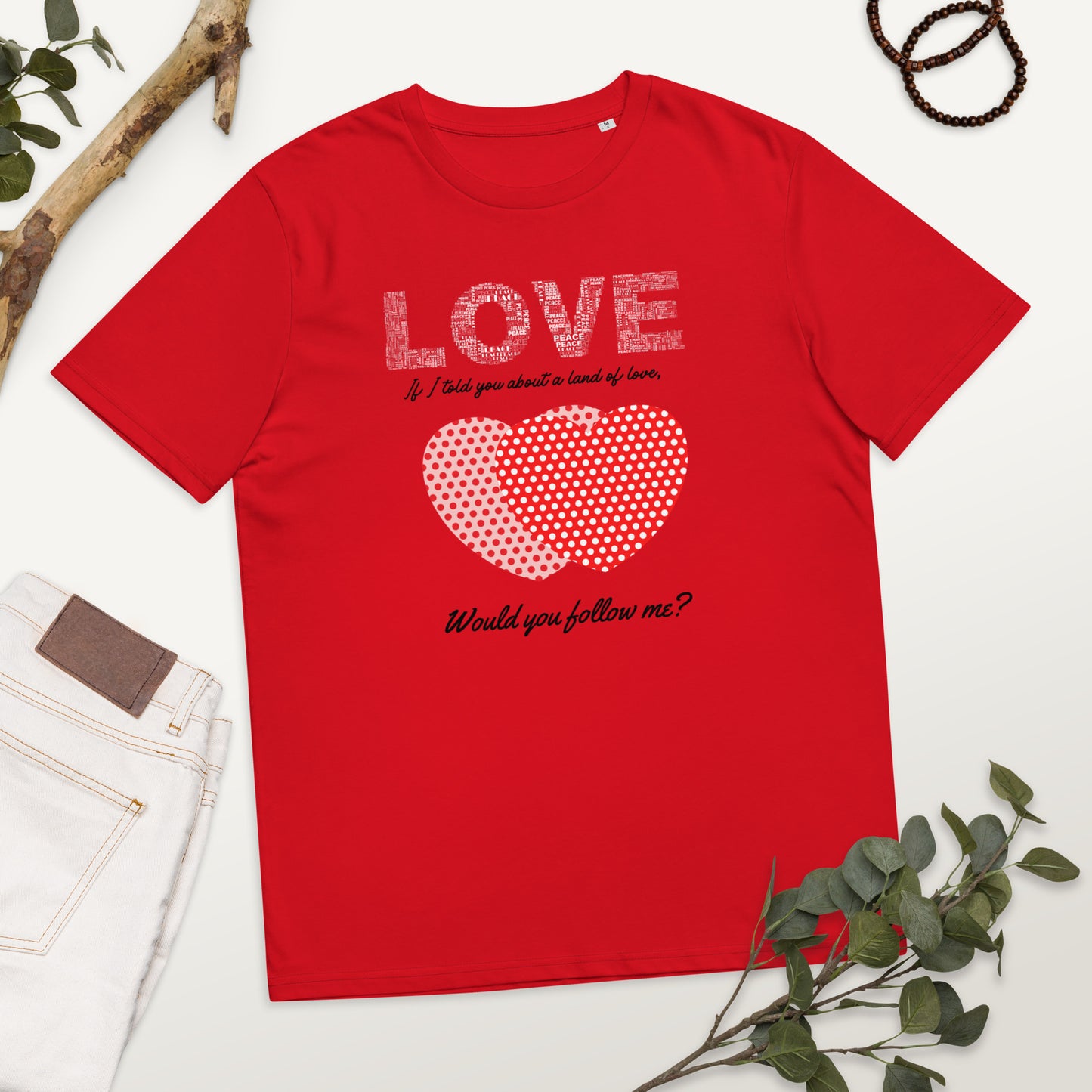 Sweet love, Unisex organic t-shirt - Fitz & Willow