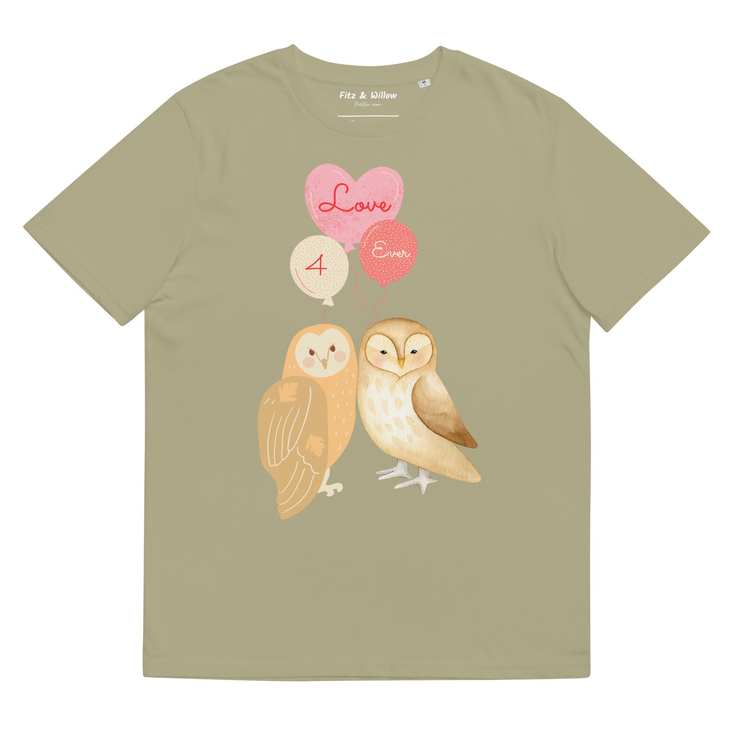 Unisex organic t-shirt, Love 4 ever - Fitz & Willow