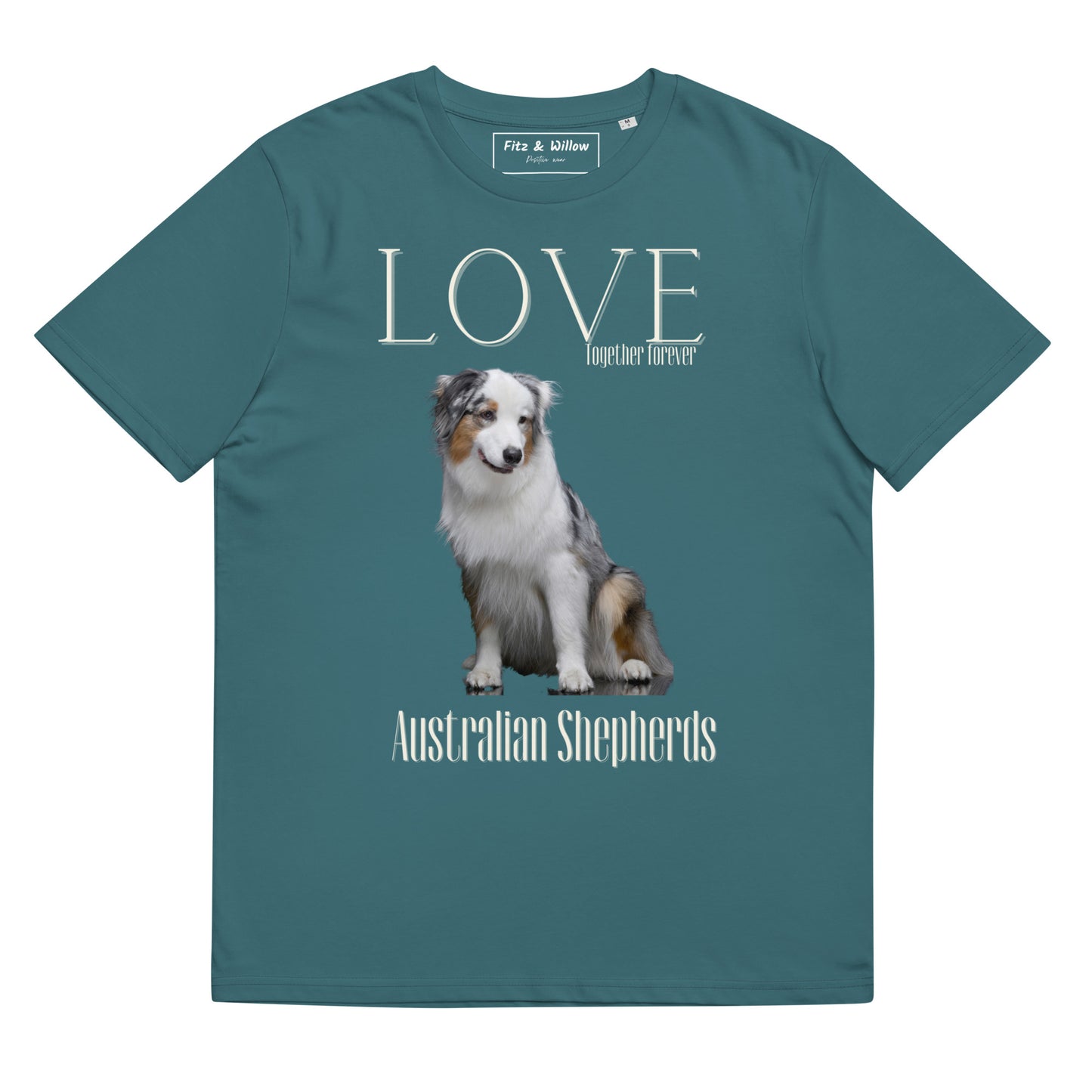 Australian Shepherd lovers organic t-shirt - Fitz & Willow
