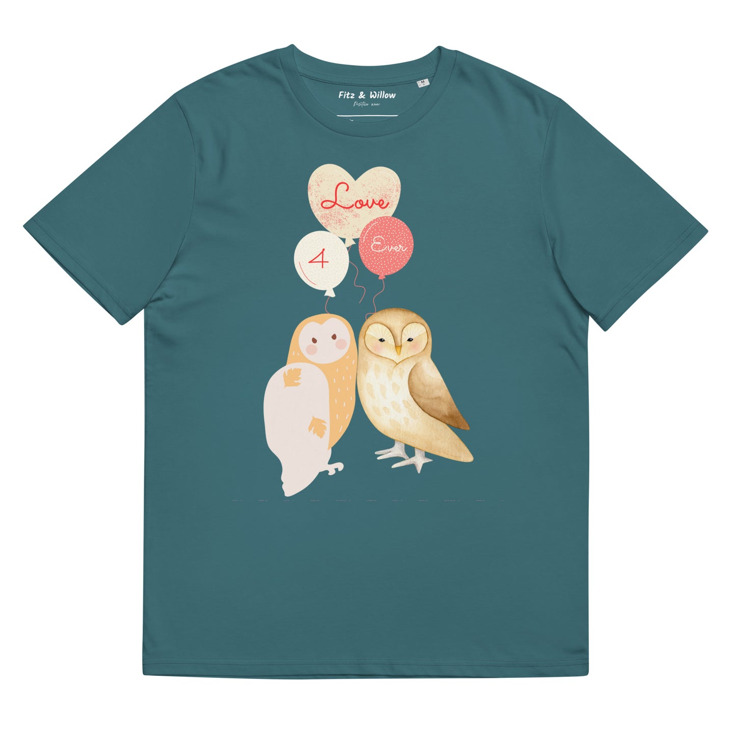 Unisex organic t-shirt, Love 4 ever - Fitz & Willow