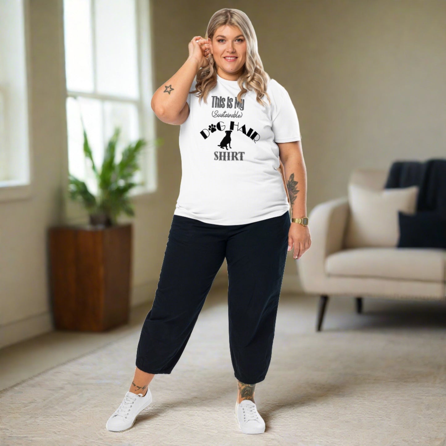 Unisex eco-responsible t-shirt, dog hair - Fitz & Willow