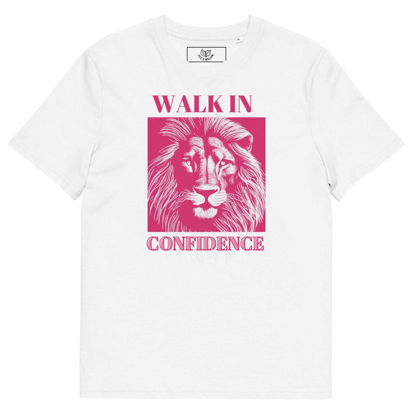 Lion Confidence, Unisex organic cotton t-shirt - Fitz & Willow