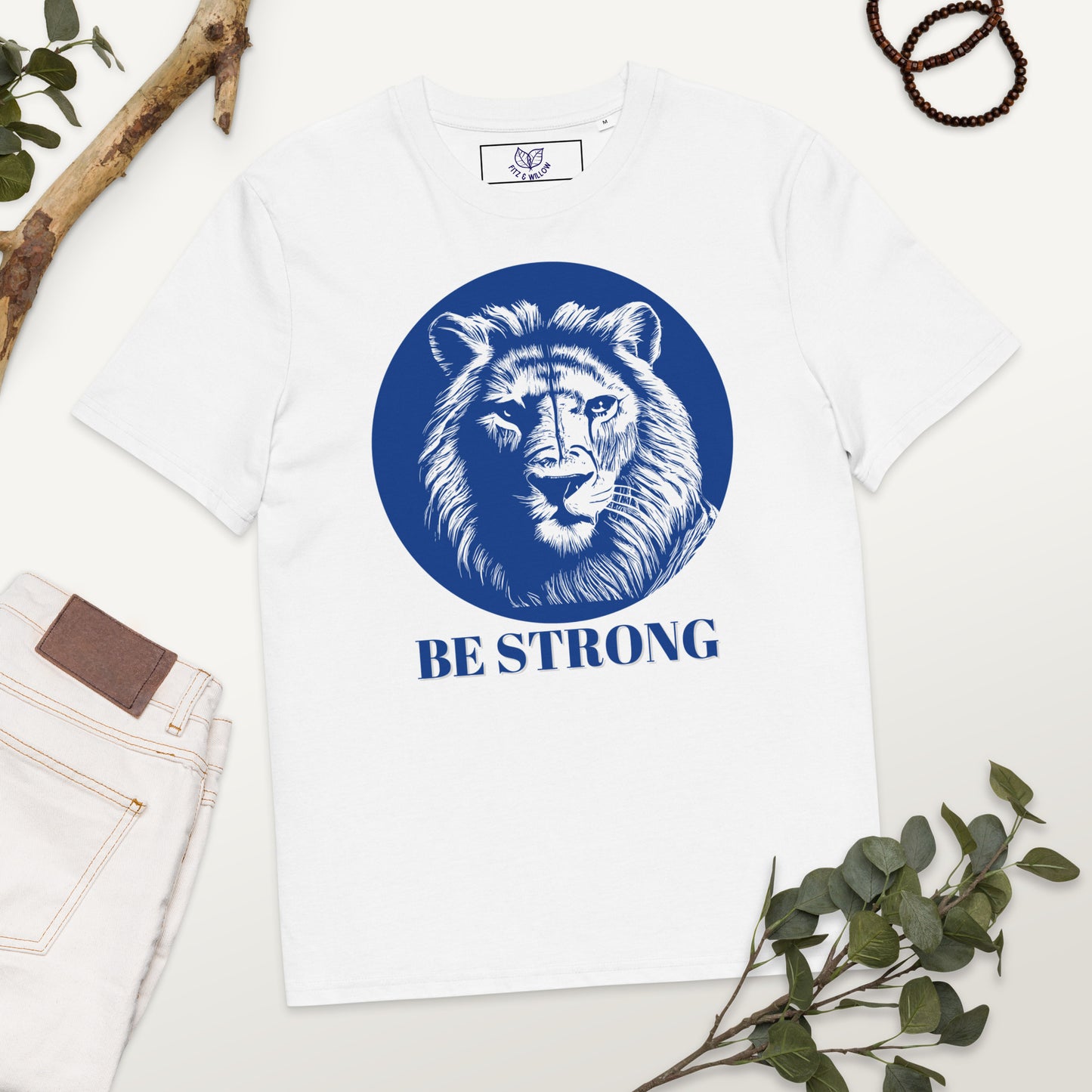 Lion, Unisex organic cotton t-shirt - Fitz & Willow