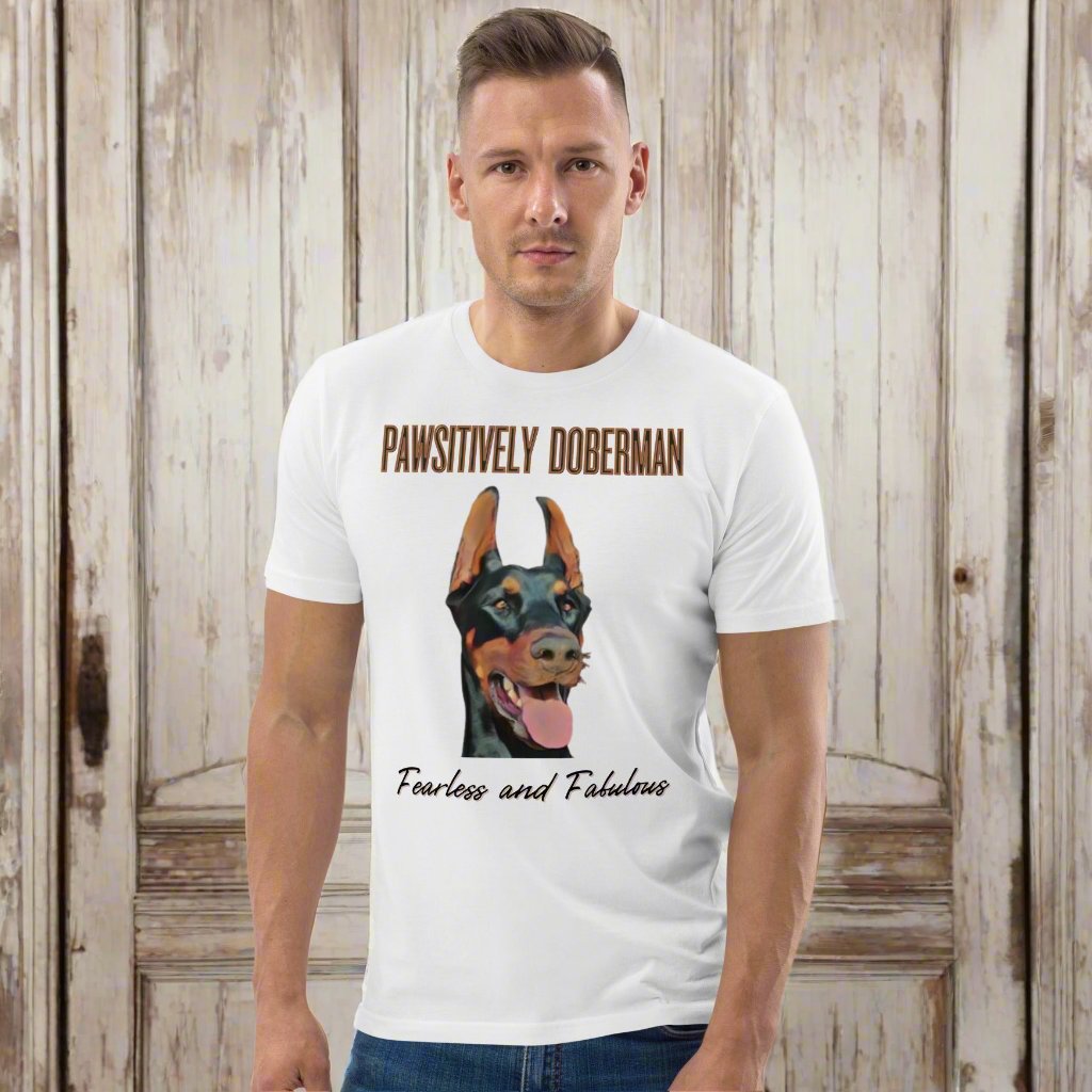 Fearless & Fabulous Doberman T-Shirt | Organic Cotton, Vegan - Fitz & Willow