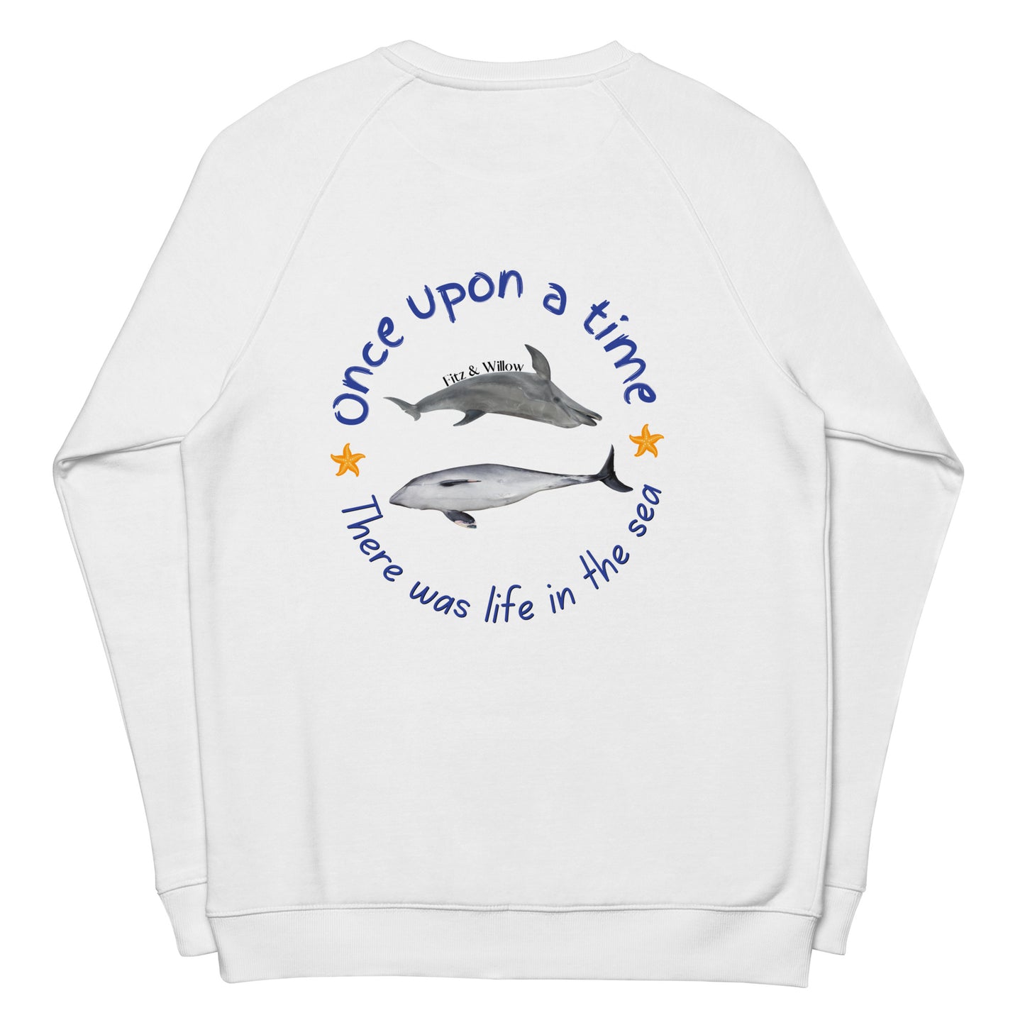 Protect Oceans, organic raglan sweatshirt - Fitz & Willow