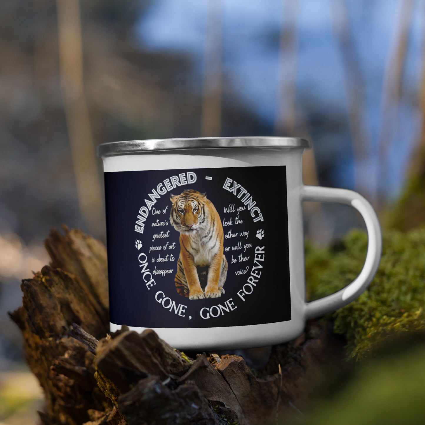 Enamel Mug, Tiger's Voices - Fitz & Willow