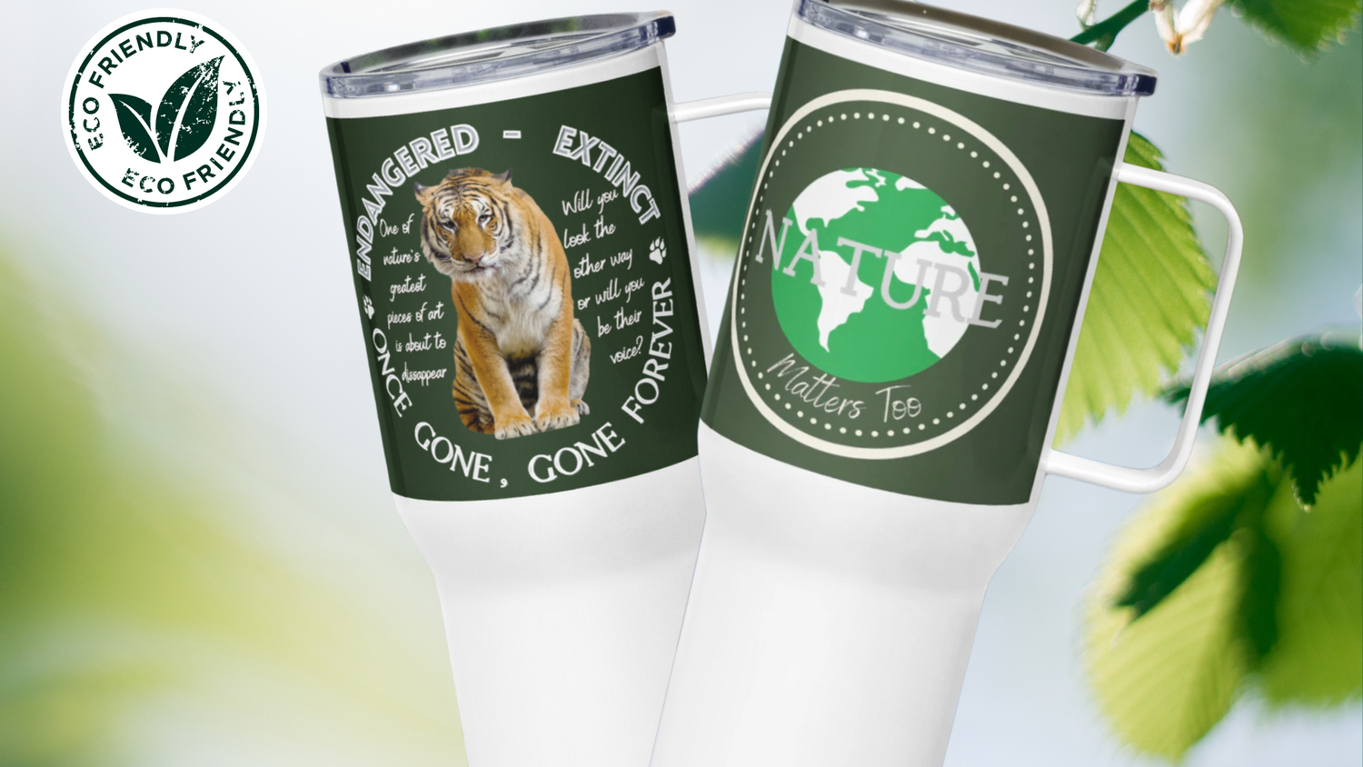 Fitz & Willow, nature, wildlife and inspirational themed travel mugs