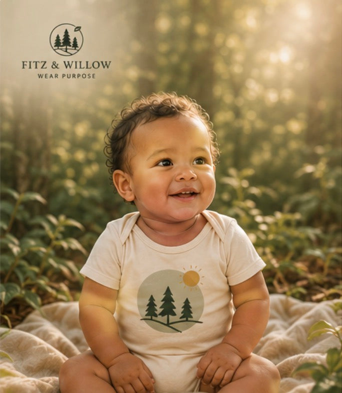 Newborn bodysuits, organic cotton
