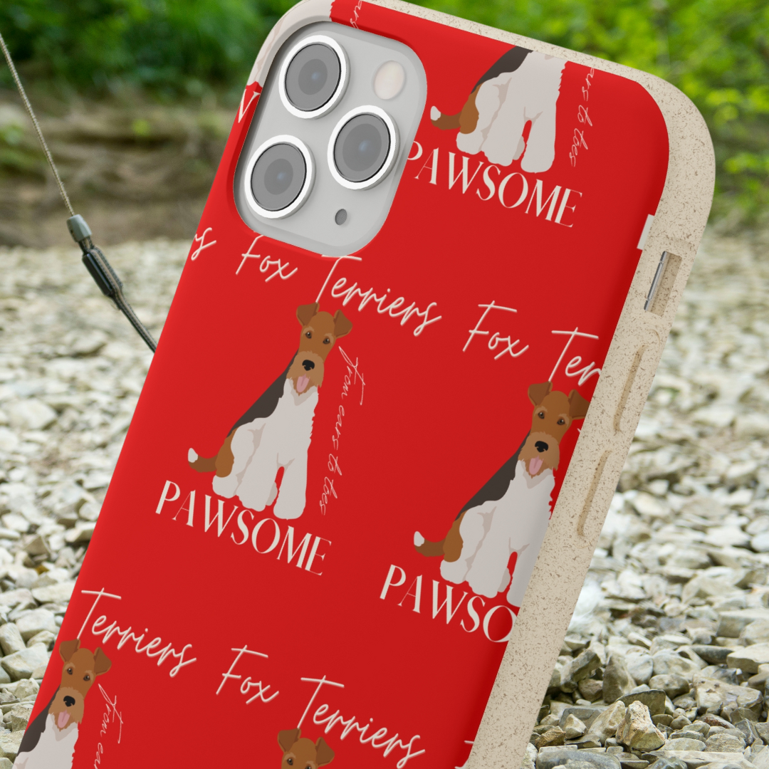 Fox Terrier, Biodegradable IPhone Case - Fitz & Willow