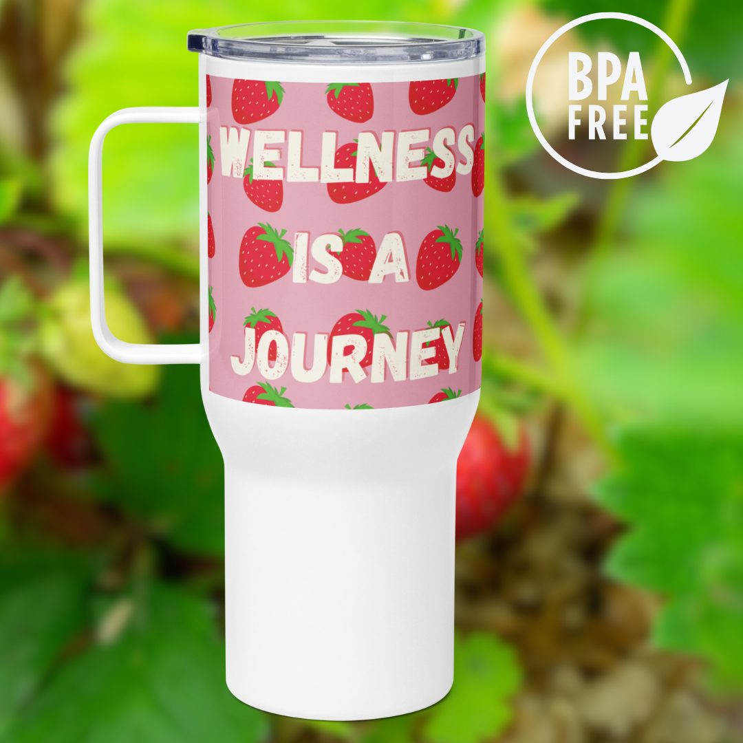 Wellness, Travel mug with a handle - Fitz & Willow