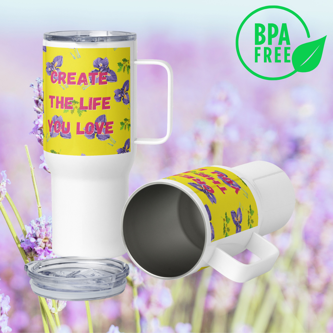 The Life you love, Stainless Steel-BPA free,  Travel mug - Fitz & Willow