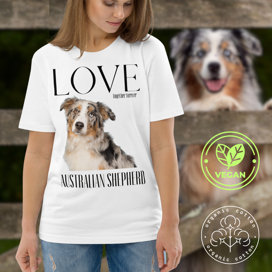 Organic cotton t-shirt Australian Shepherd Lovers - Fitz & Willow