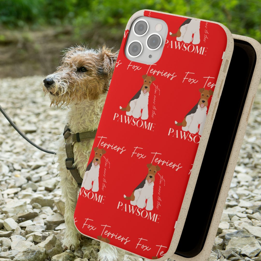 Fox Terrier, Biodegradable IPhone Case - Fitz & Willow