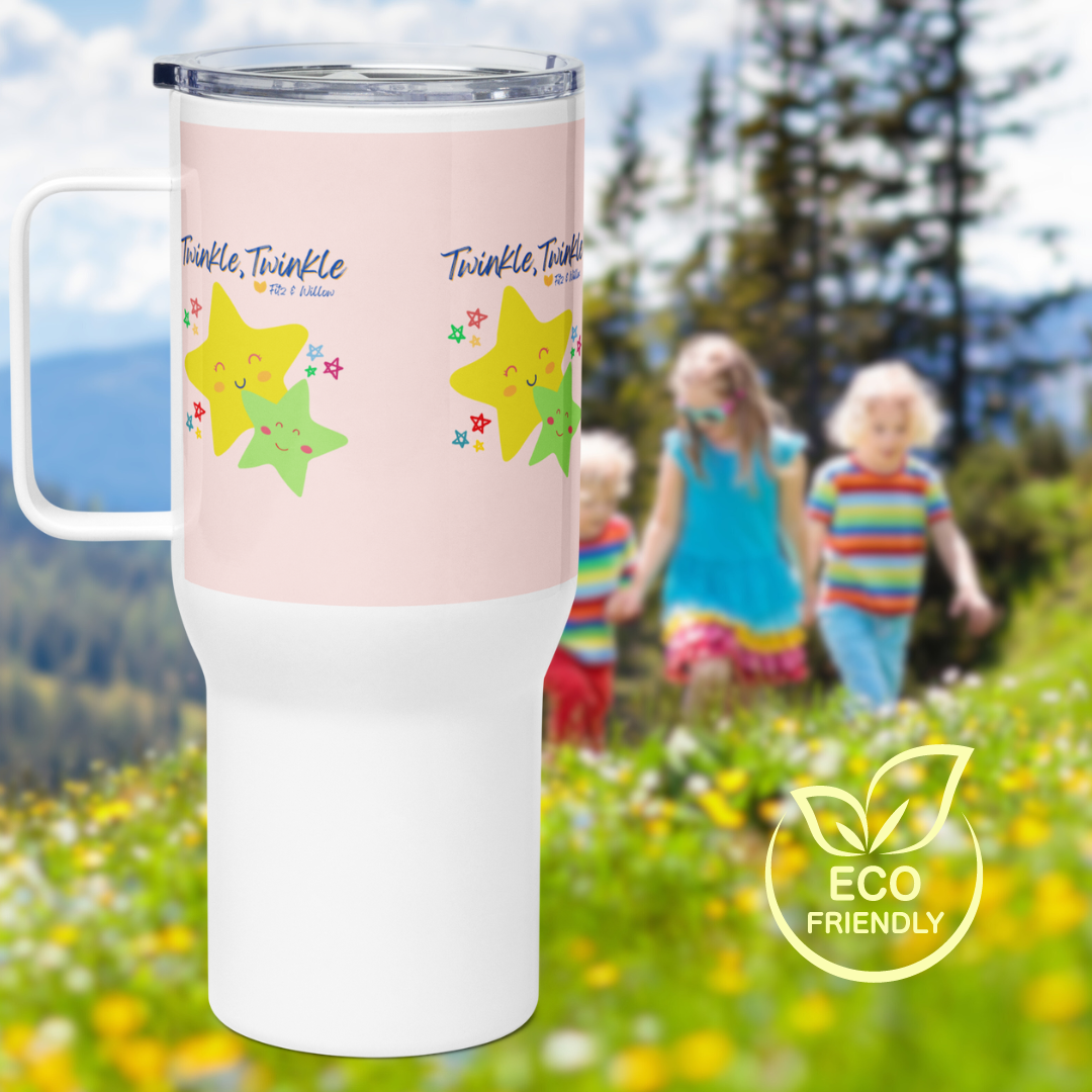 Twinkle, Twinkle, Travel mug with a handle - Fitz & Willow