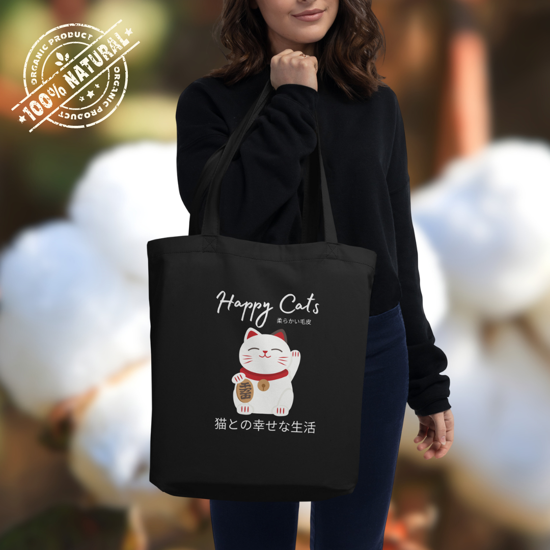 Happy Cats, Tote Bag - Fitz & Willow