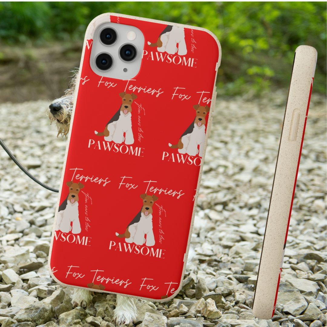 Fox Terrier, Biodegradable IPhone Case - Fitz & Willow