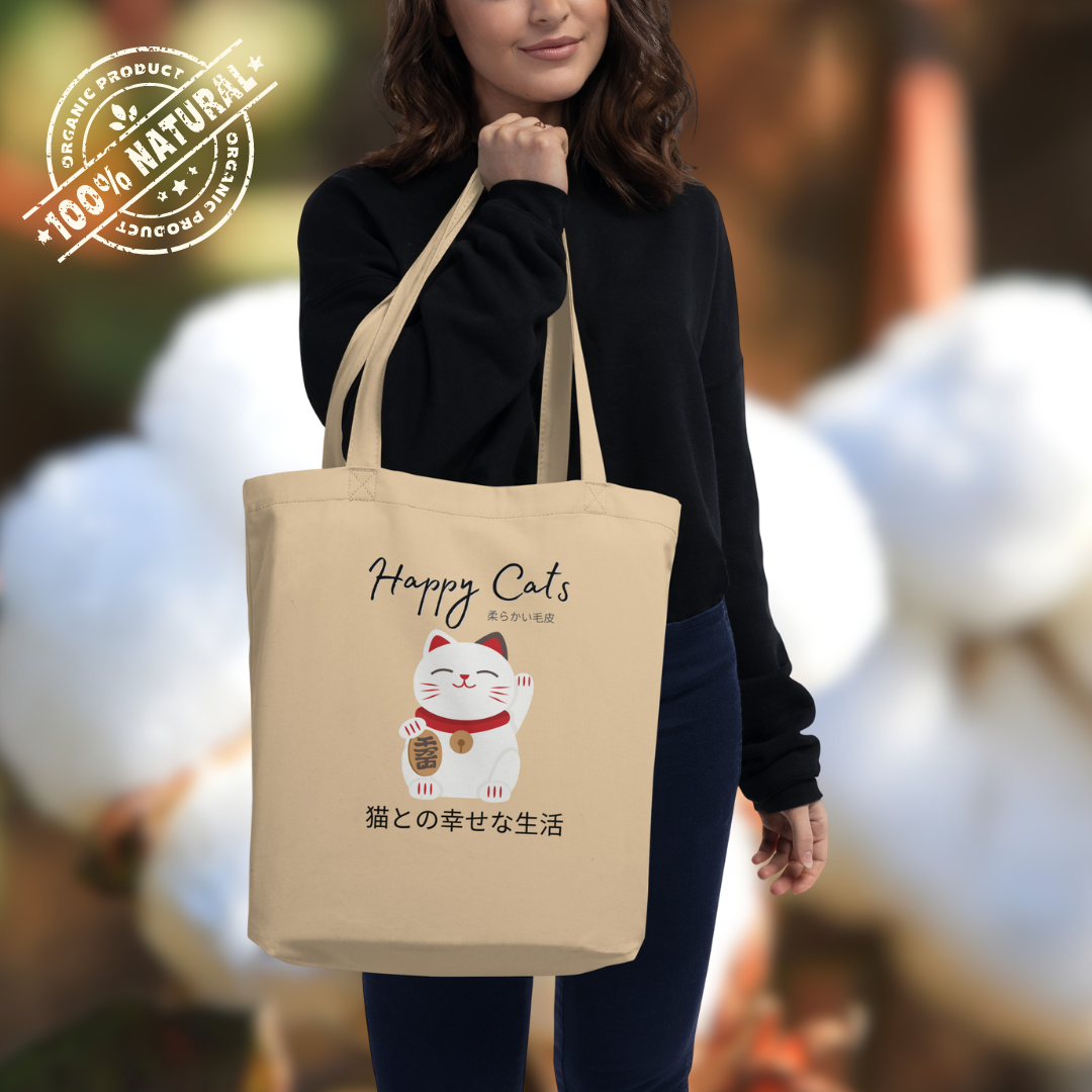 Happy Cats, Tote Bag - Fitz & Willow