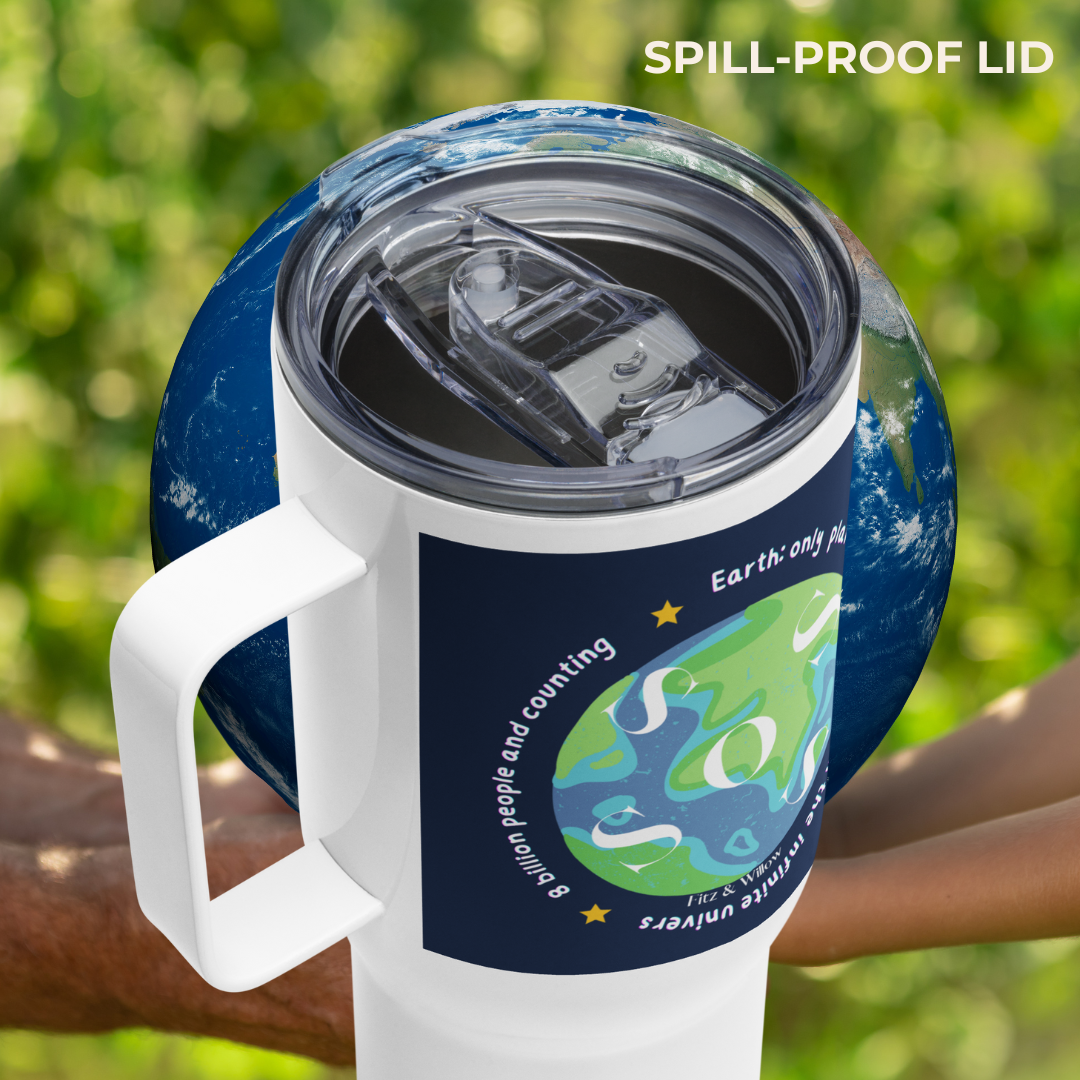 Protect our Planet, Travel mug with handle - Fitz & Willow