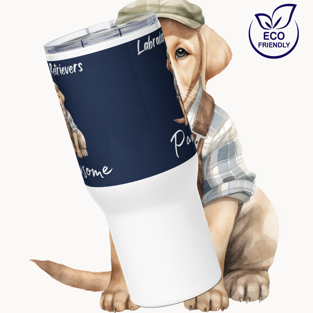 Labrador Retrievers, Travel mug with handle - Fitz & Willow