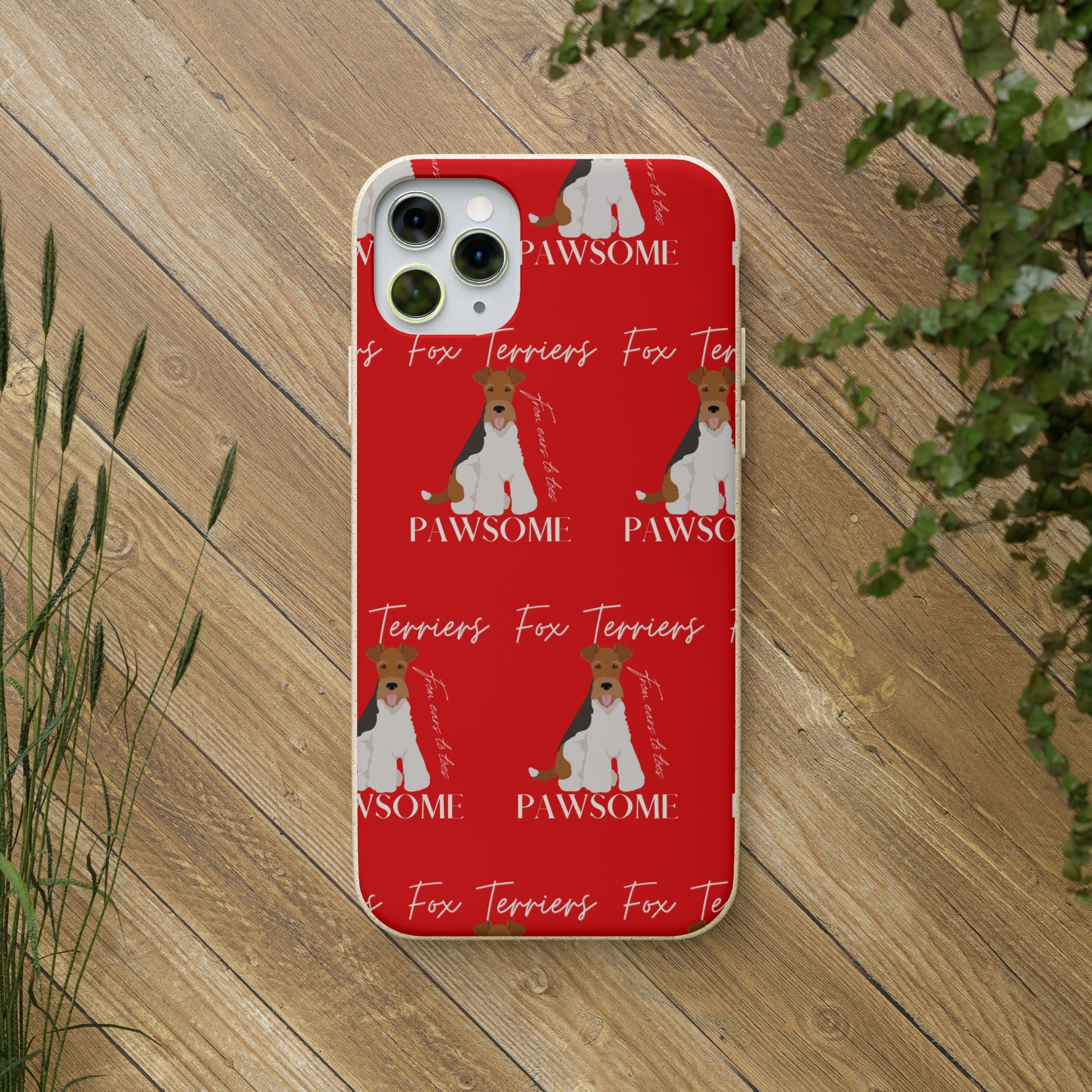 Fox Terrier, Biodegradable IPhone Case - Fitz & Willow