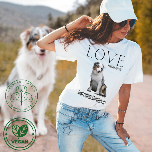 Australian Shepherd lovers organic t-shirt - Fitz & Willow