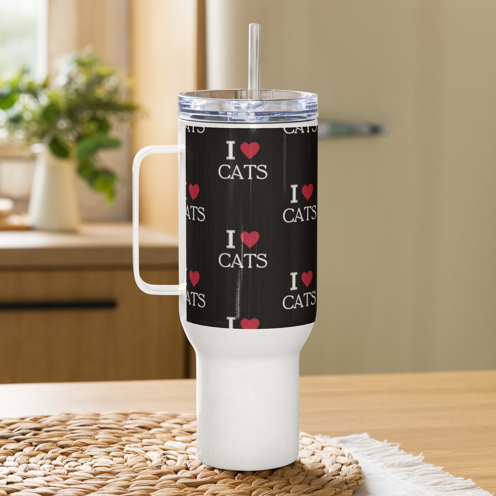 Eco-Friendly Travel Mug for Cat Lovers – Hot or Cold Drinks - Fitz & Willow