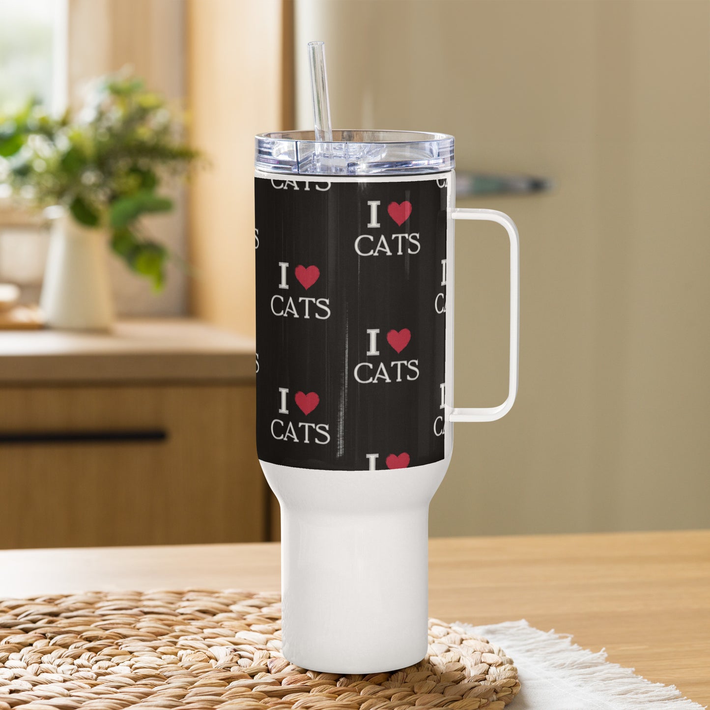 Eco-Friendly Travel Mug for Cat Lovers – Hot or Cold Drinks - Fitz & Willow