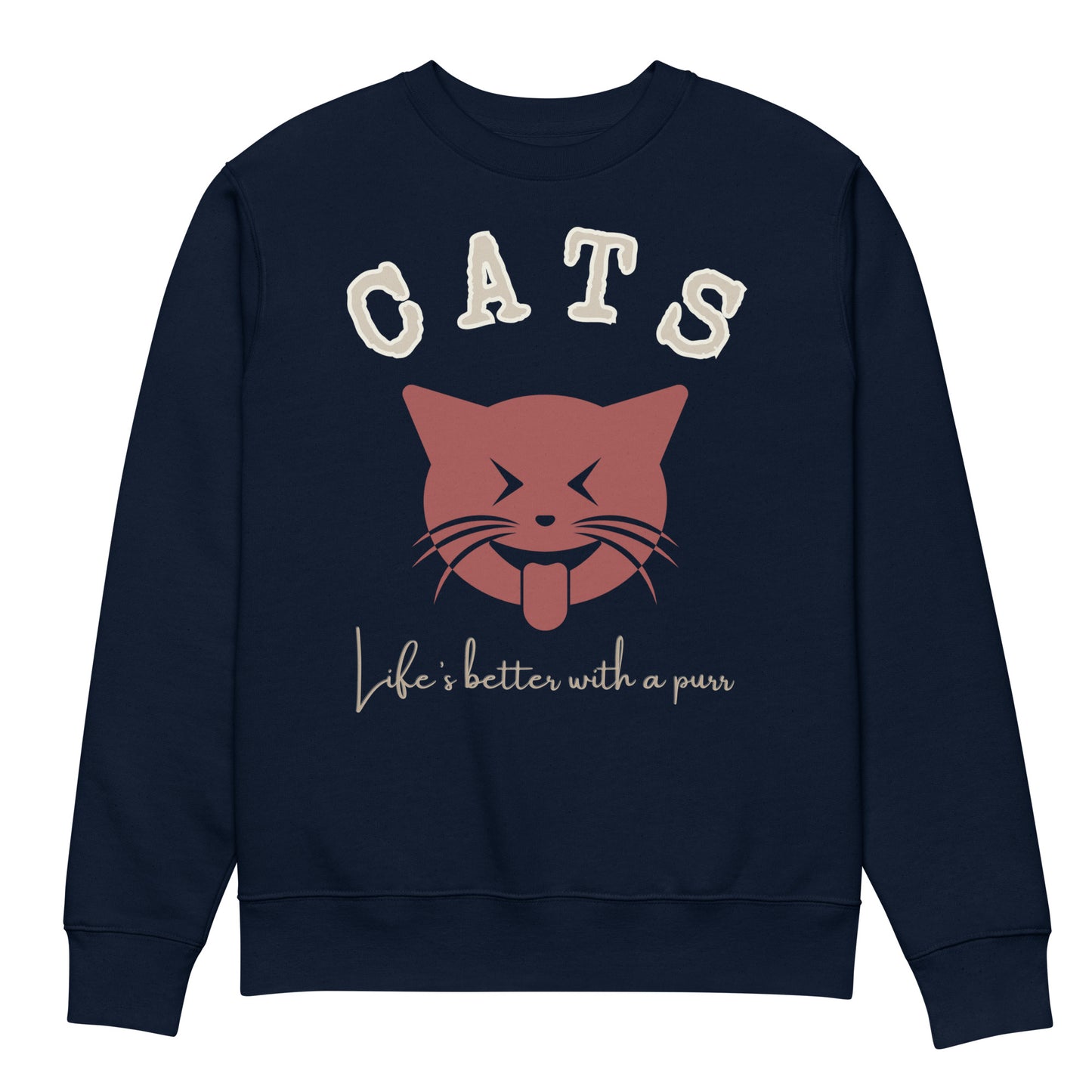 Ethical Cat Lover Apparel: Organic Cotton Sweatshirt - Fitz & Willow