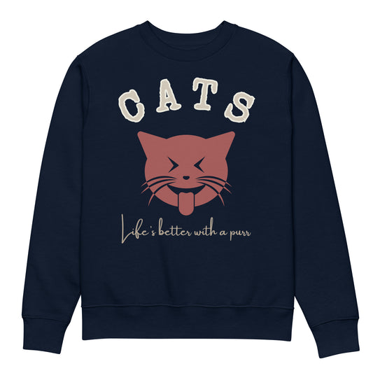 Ethical Cat Lover Apparel: Organic Cotton Sweatshirt - Fitz & Willow