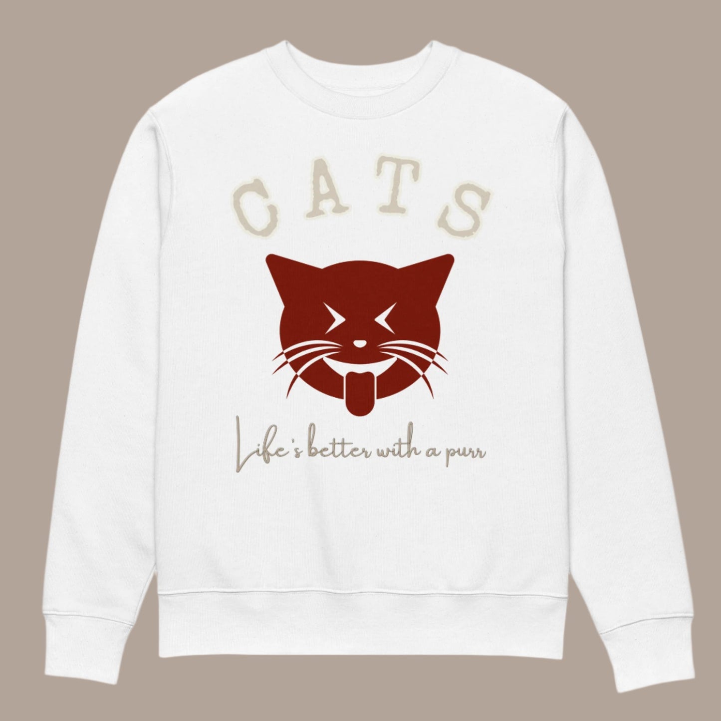 Ethical Cat Lover Apparel: Organic Cotton Sweatshirt - Fitz & Willow