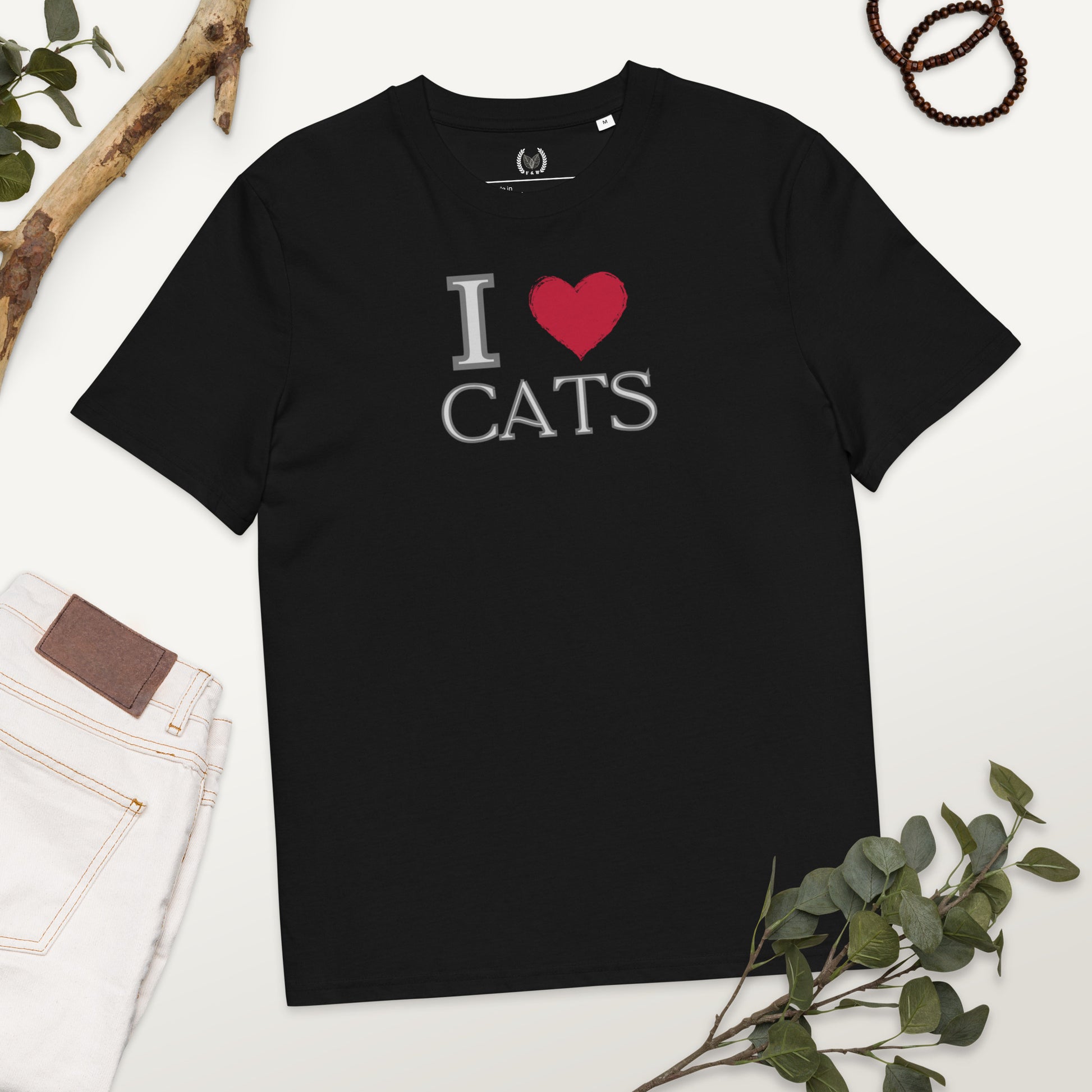 Ethical Organic Cotton Cat Lover Tee - Fitz & Willow