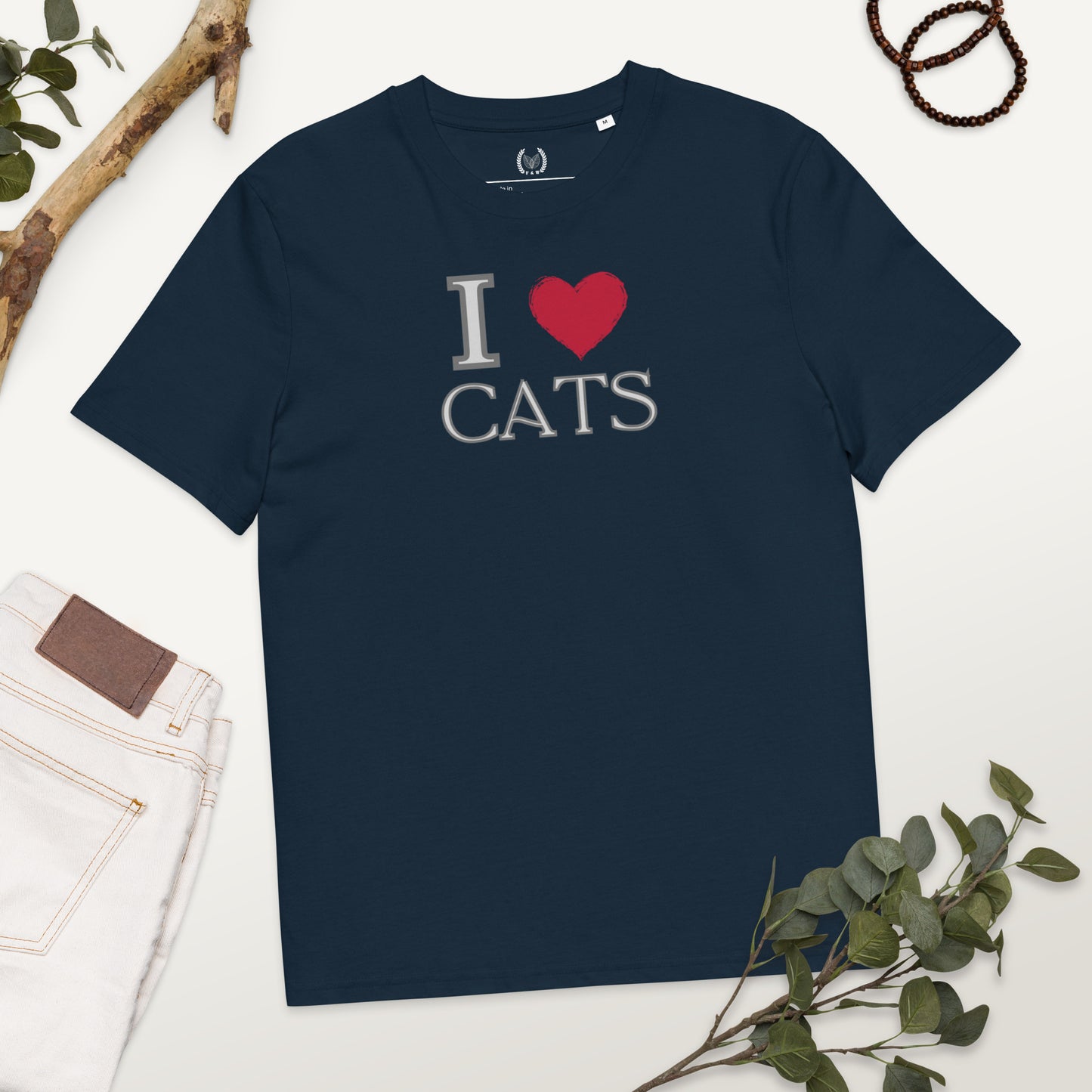 Ethical Organic Cotton Cat Lover Tee - Fitz & Willow