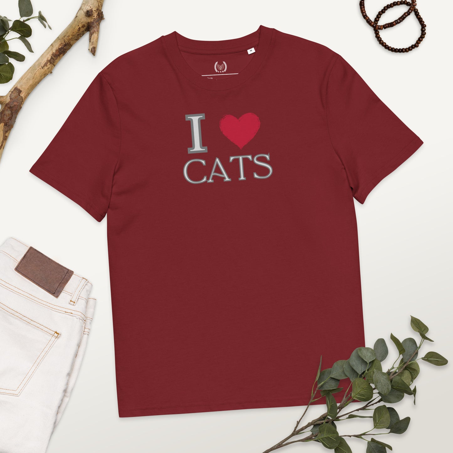 Ethical Organic Cotton Cat Lover Tee - Fitz & Willow