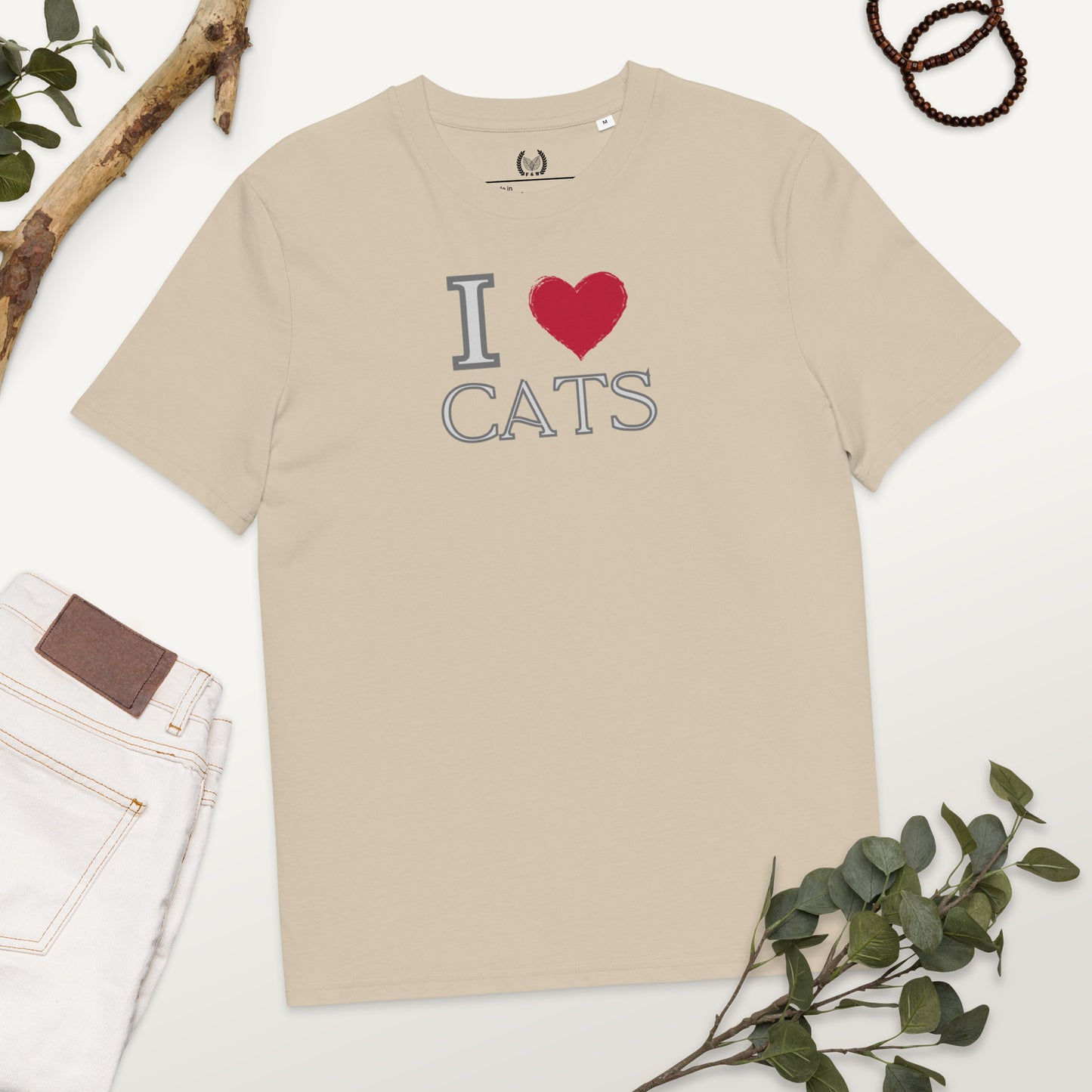 Ethical Organic Cotton Cat Lover Tee - Fitz & Willow