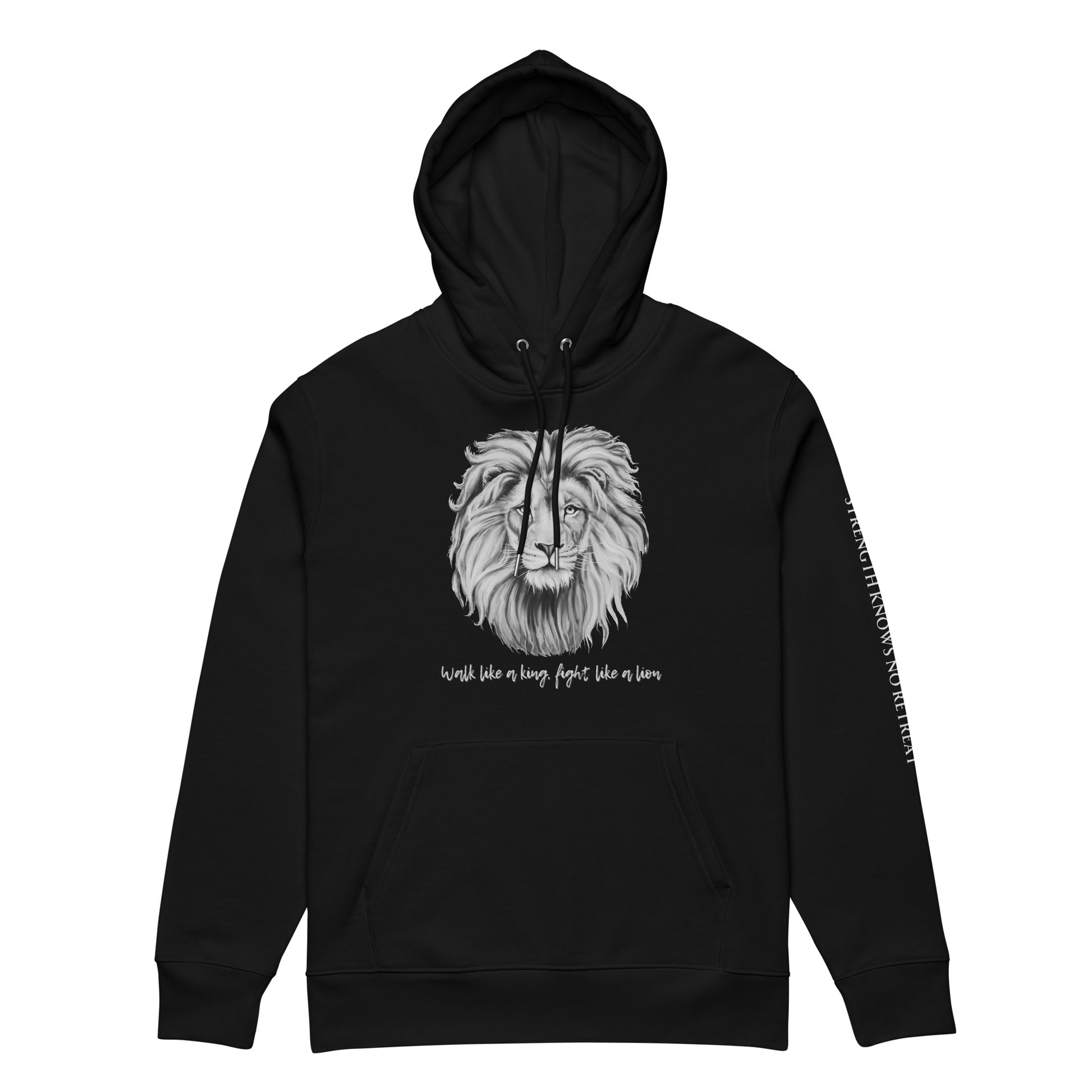 Ethical Vegan Organic Cotton Hoodie | Fight Like a Lion - Fitz & Willow