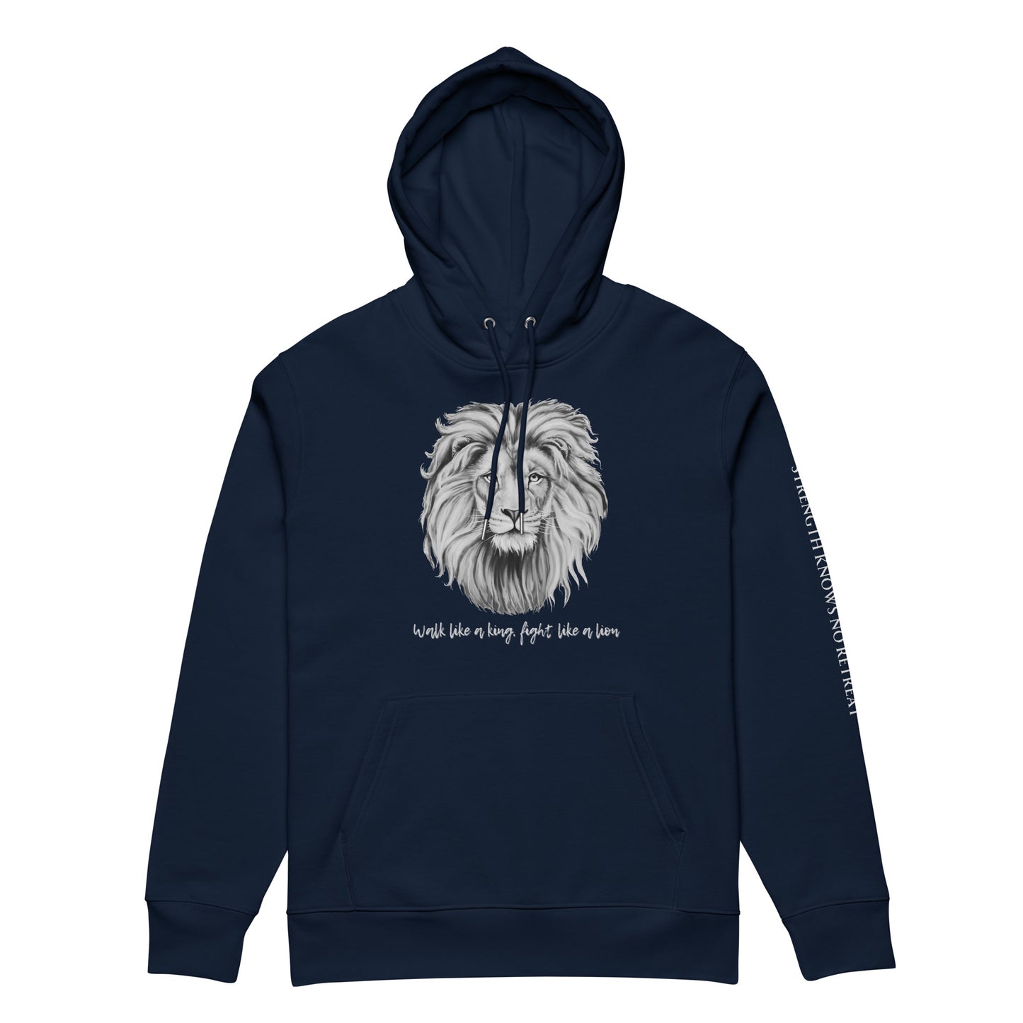 Ethical Vegan Organic Cotton Hoodie | Fight Like a Lion - Fitz & Willow