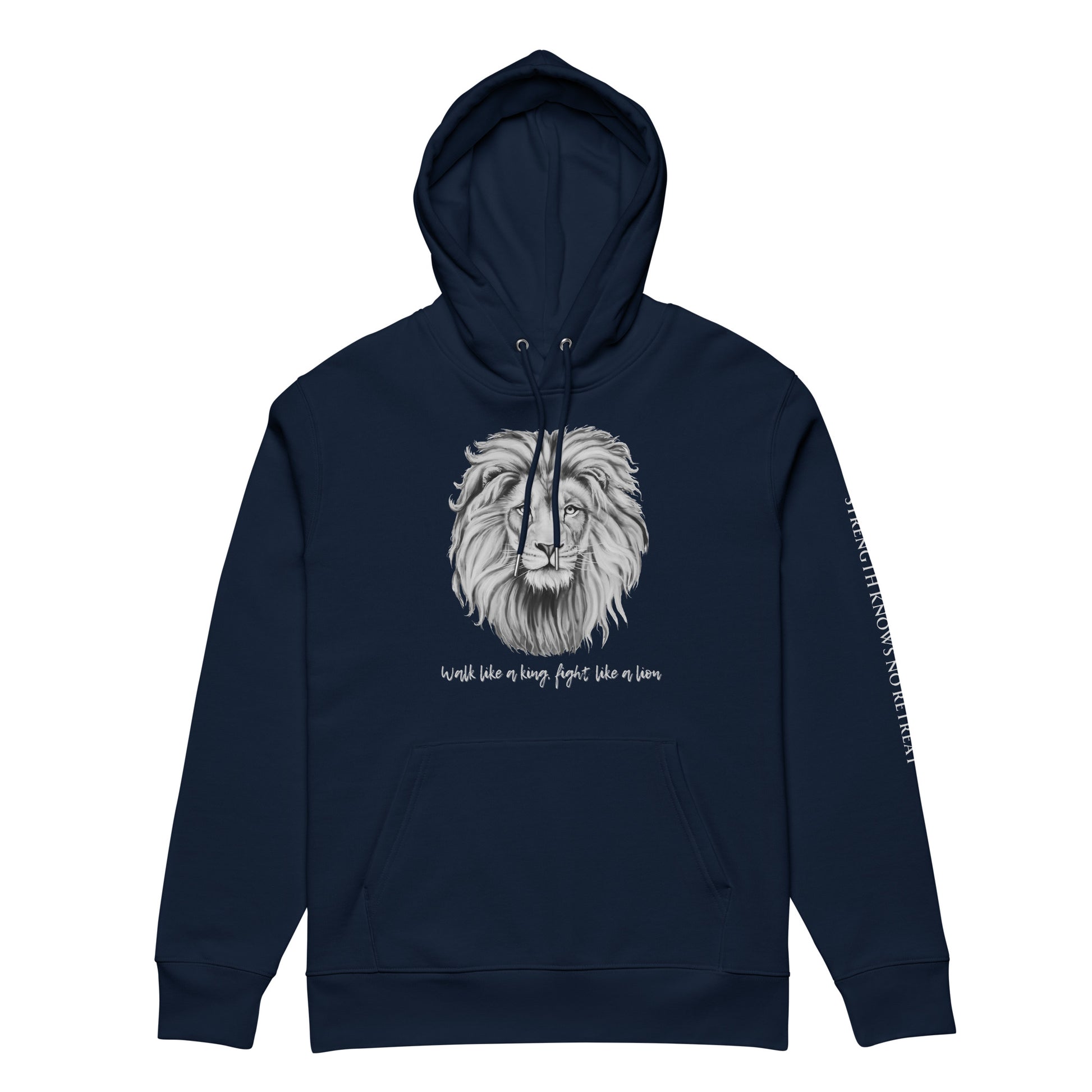 Ethical Vegan Organic Cotton Hoodie | Fight Like a Lion - Fitz & Willow